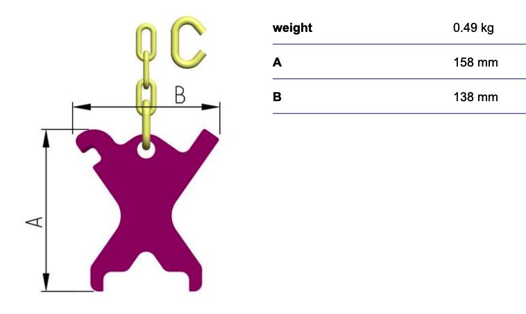 RUD ICE-Identification tag IKZA-16 - for lifting chain