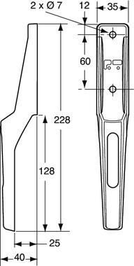 Pommier cable tie - for TIR cable
