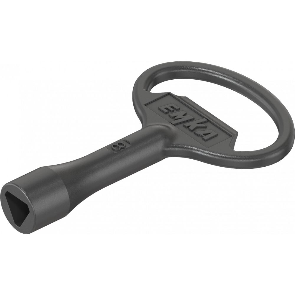 Rhiwa Quality clé à trois poêles - 8 mm intérieur - zamak noir revêtu