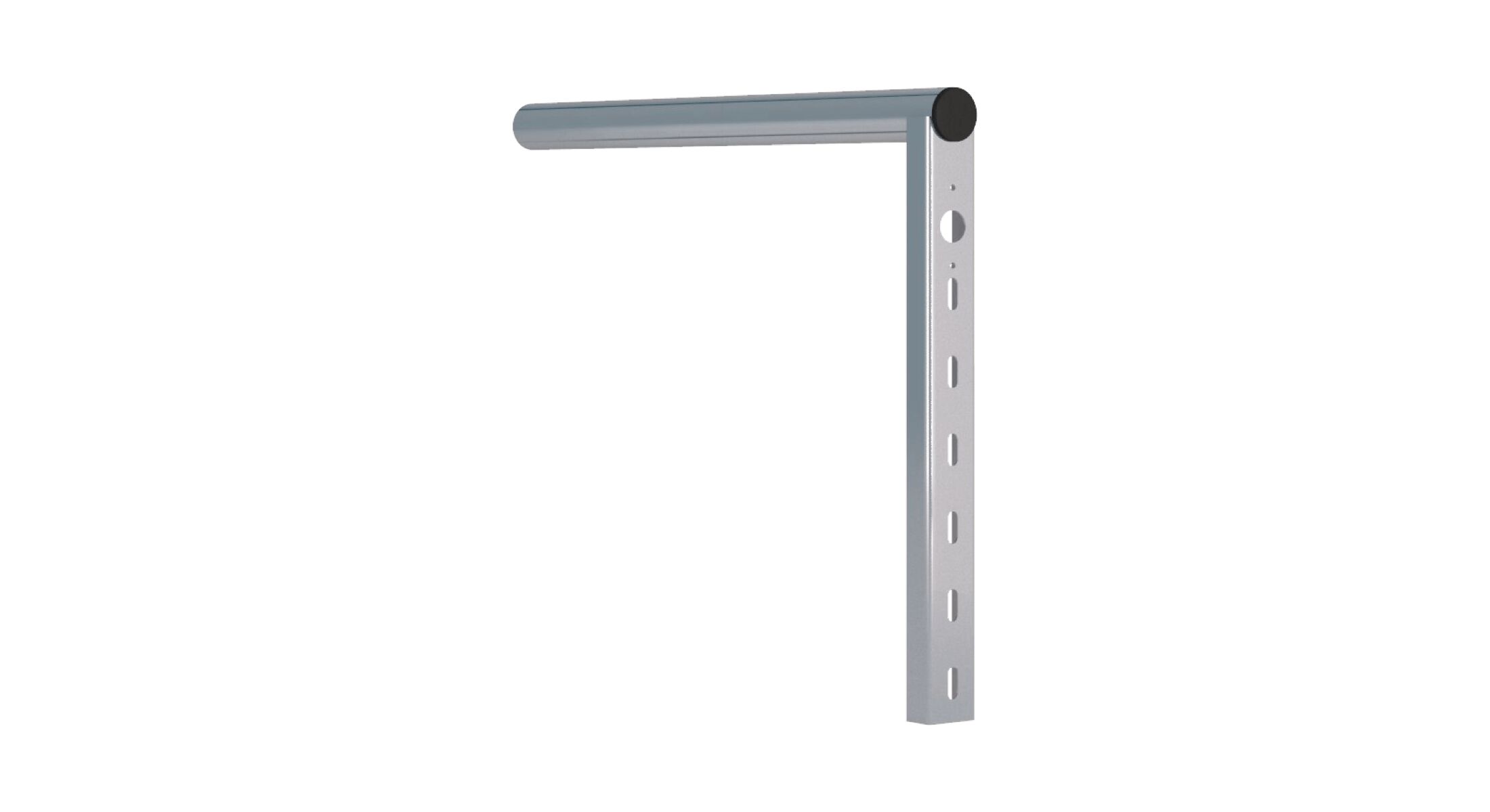 Takler side protection support 800 mm high - Ø 54 mm - fixed model - zinc-plated
