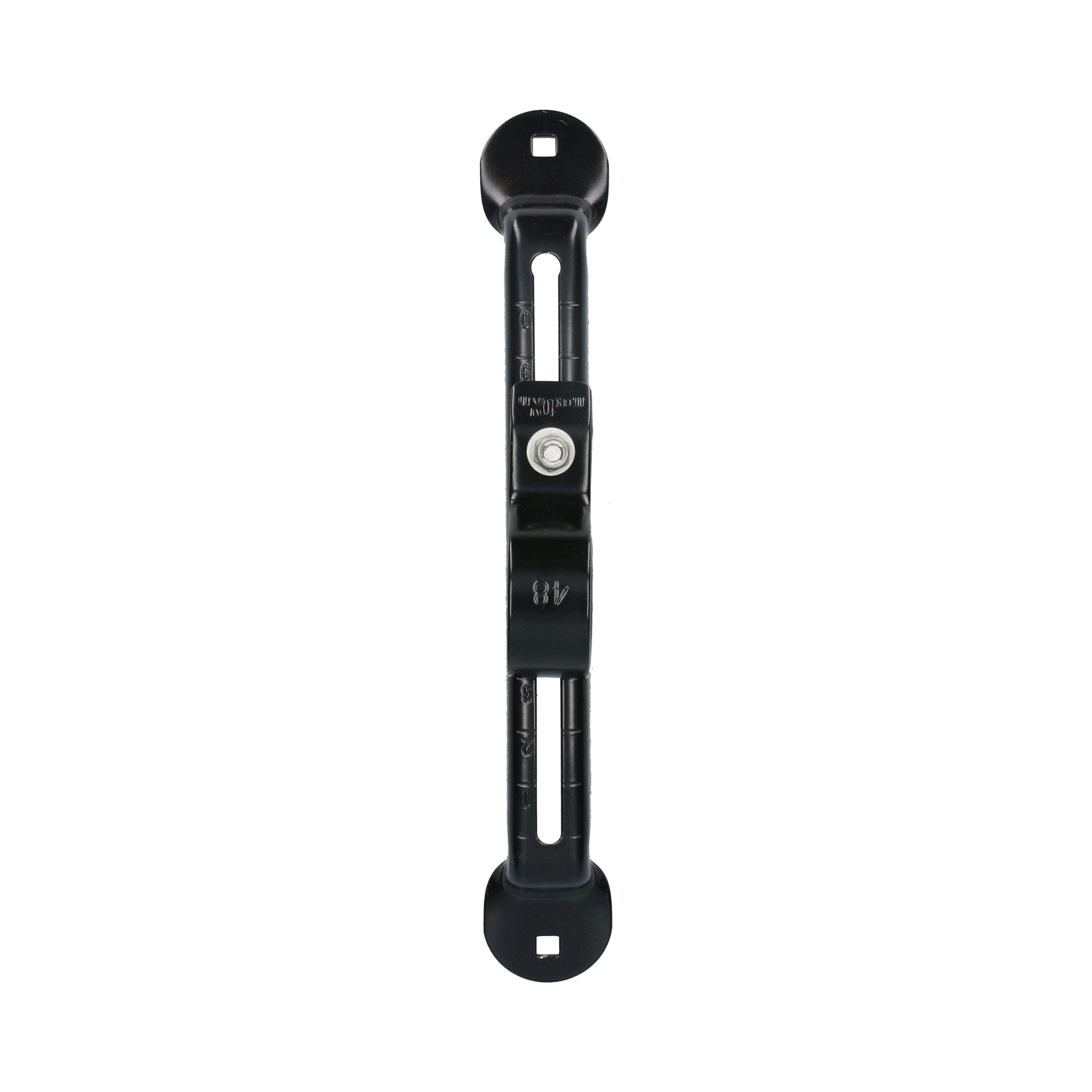 Rhiwa Quality support de garde-boue Ø 48 mm - réglable - revêtement en poudre noire