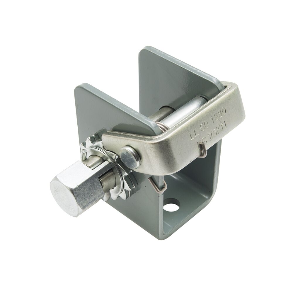 Rhiwa Quality remontoir plaque de base 75 x 65 mm - avec protection anti-retour - galvanisé