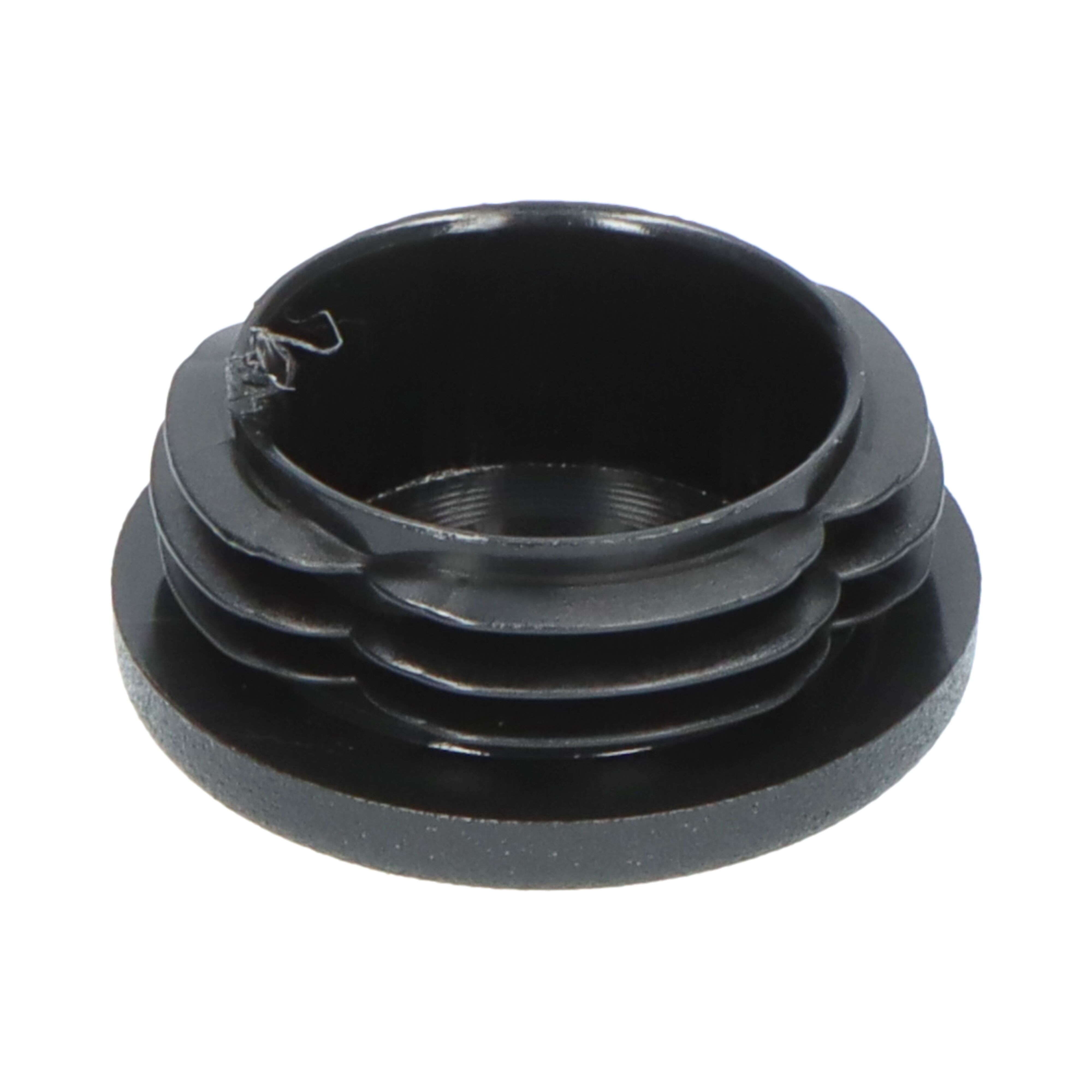 Rhiwa Quality end cap - for mounting tube Ø 42 mm - black plastic