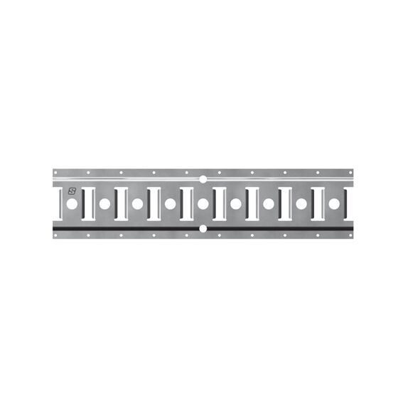 Rhiwa Quality anchor rail - slit-hole-slit Ø 25 mm - 3000 mm - zinc-plated