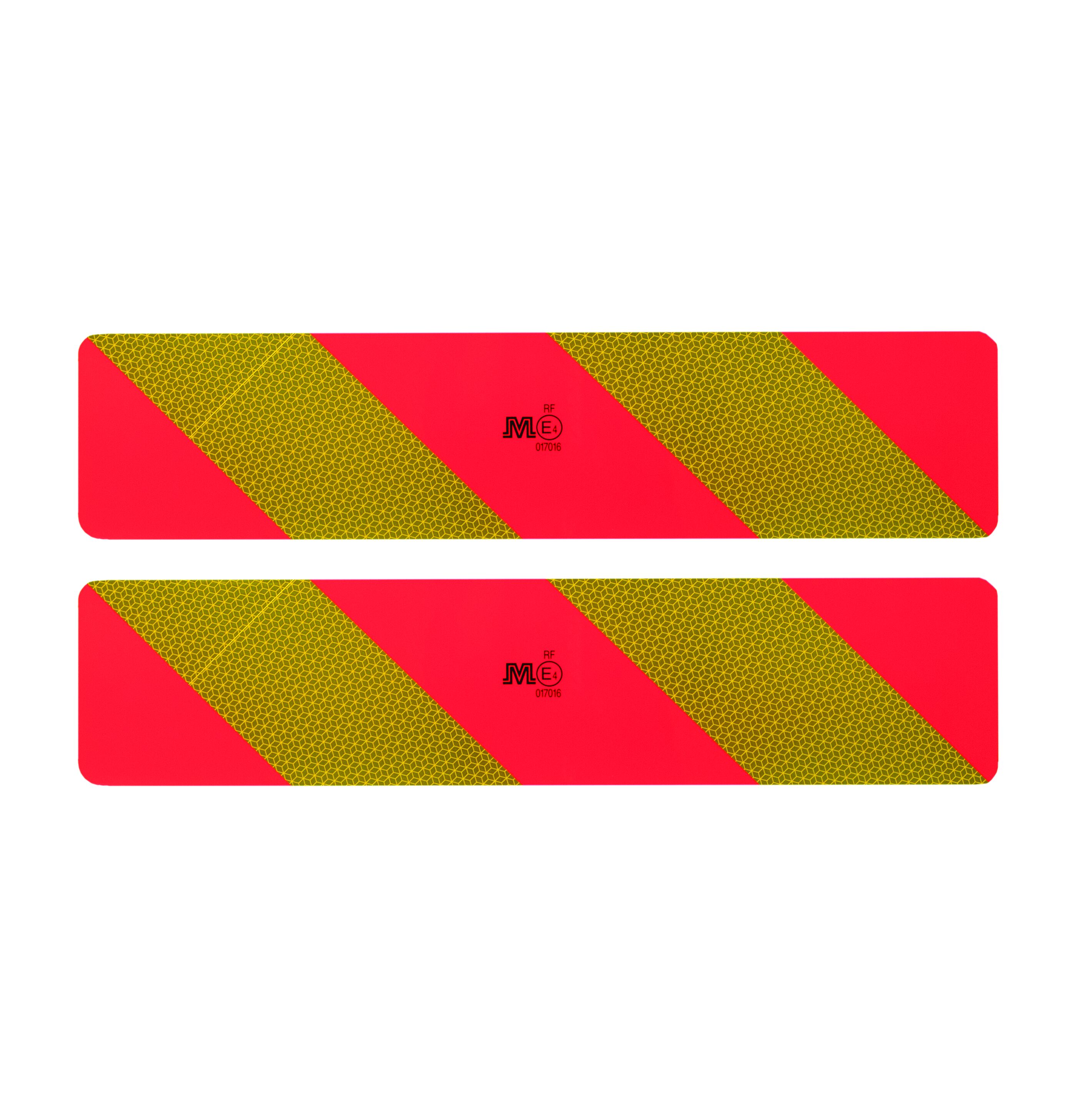 Rhiwa Quality achter markeringsbord set RF - gestreept - 566 x 132 mm - aluminium