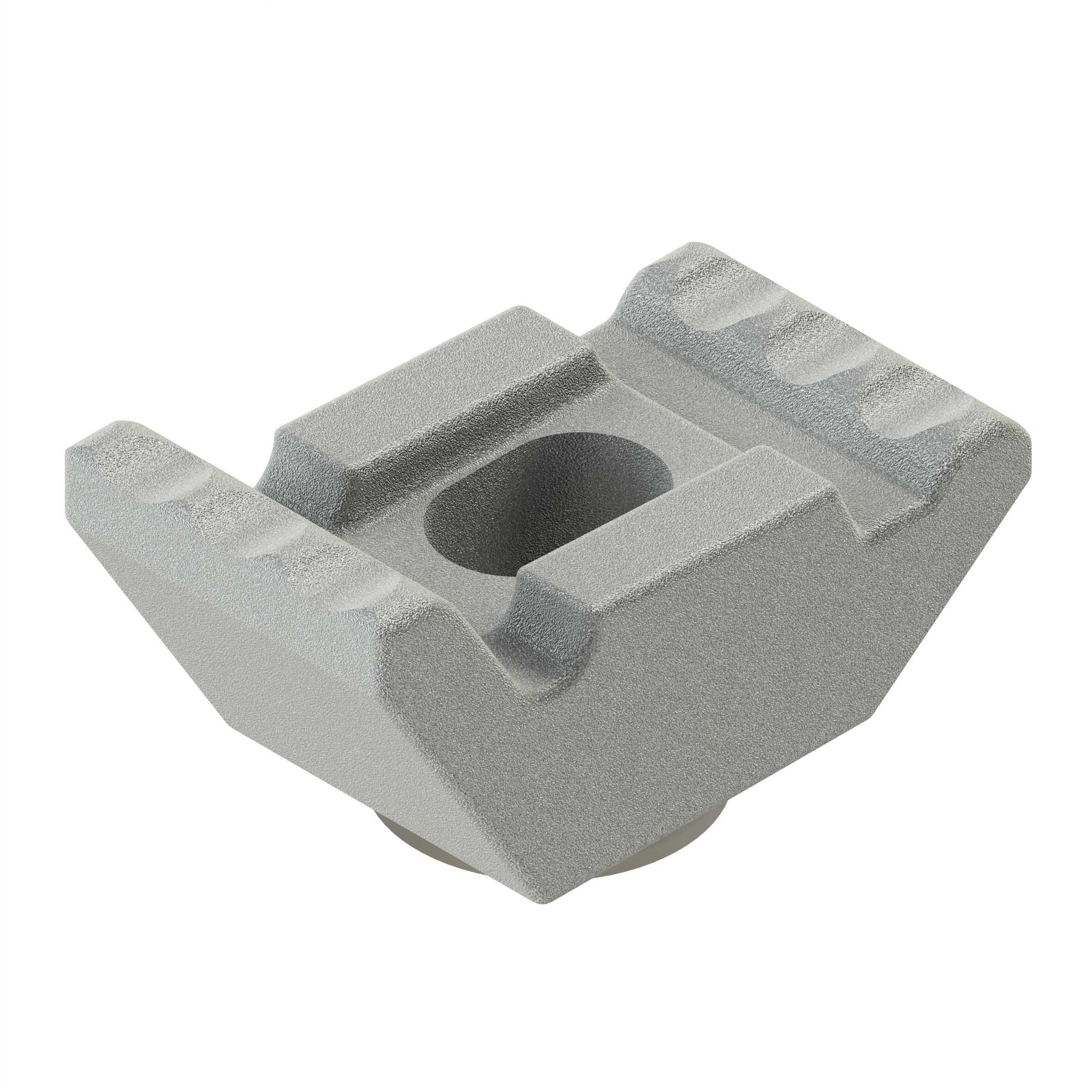Pommier chassis clamp 3/18 mm self balancing incl. ring - forged steel