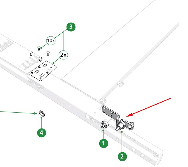 Edscha roof lock - for Edscha VP Lite and Profi I