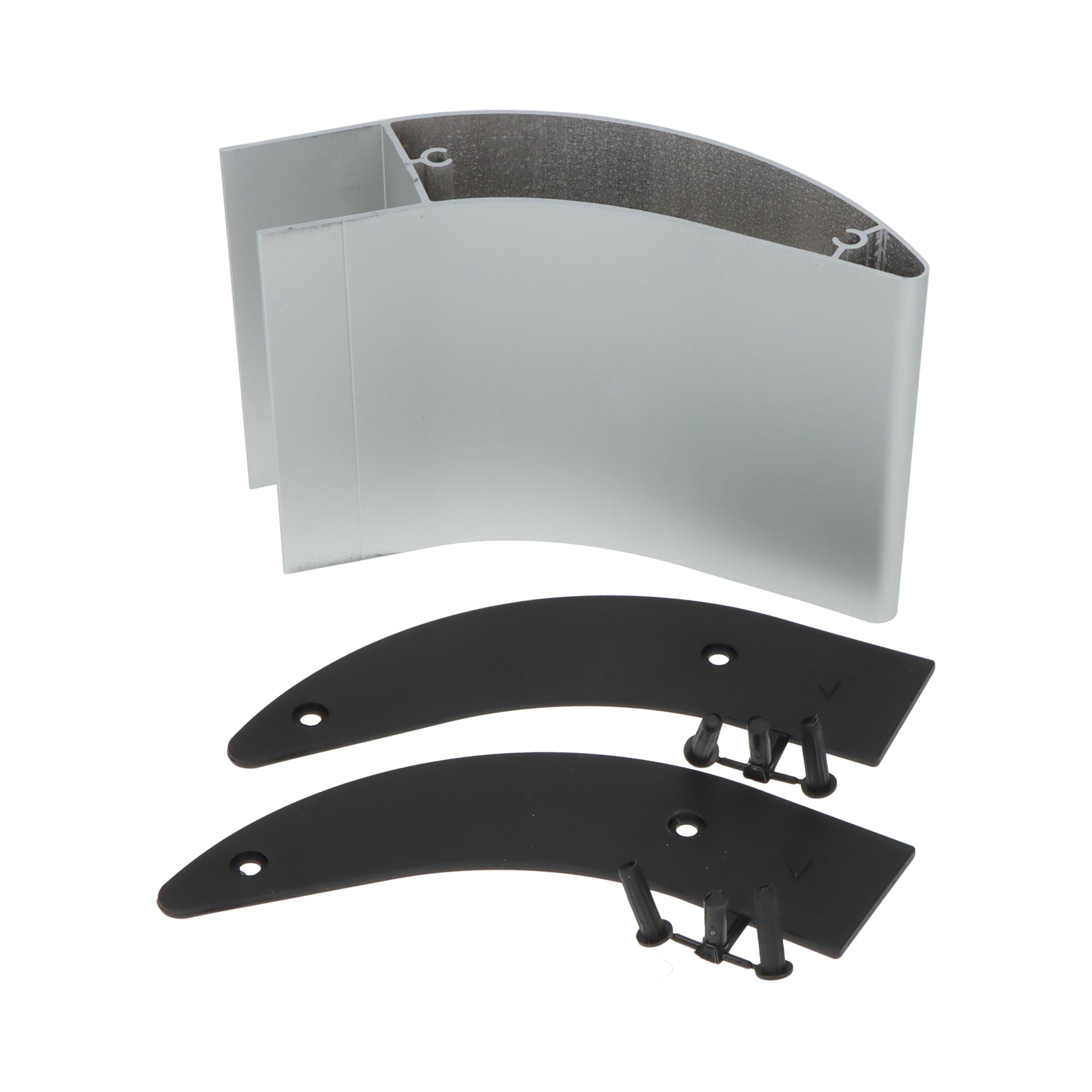 Takler corner piece 100 mm high - for aluminum side protection board - aluminum