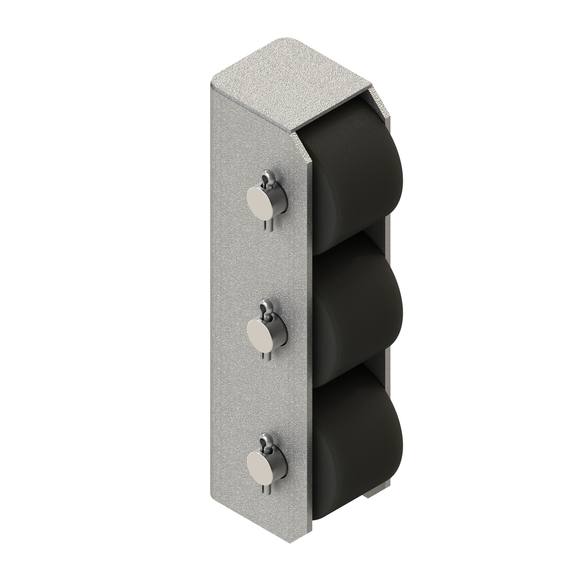 Pommier but-roll compleet - 3 rollen van 65 mm - verticaal