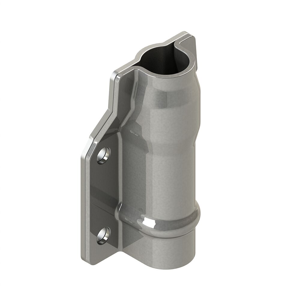 Pommier rod guide - for locking Ø 22 mm - height 115 mm - stainless steel
