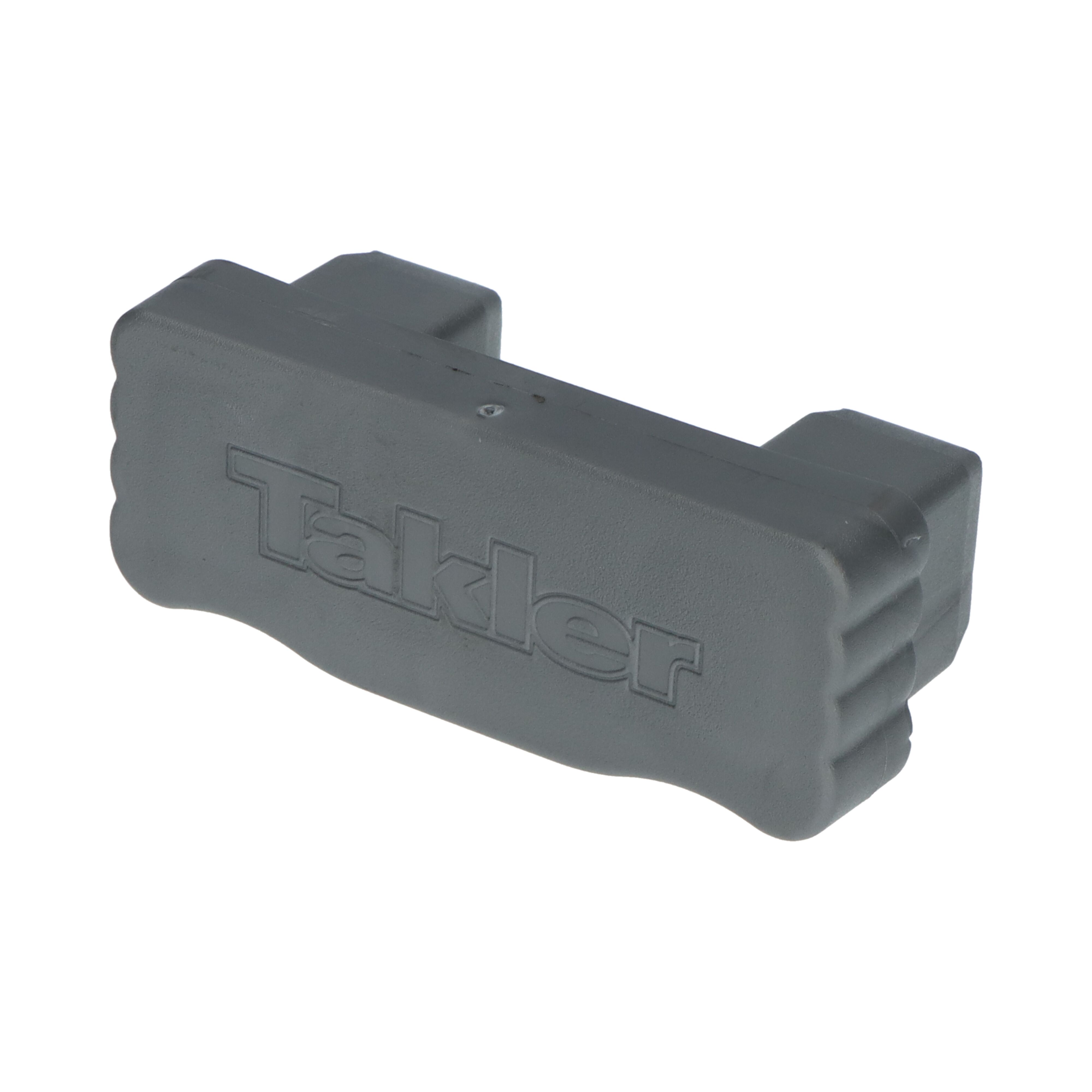 Takler einddop - voor zijbeschermingsplank 100 x 35 mm - grijs kunststof