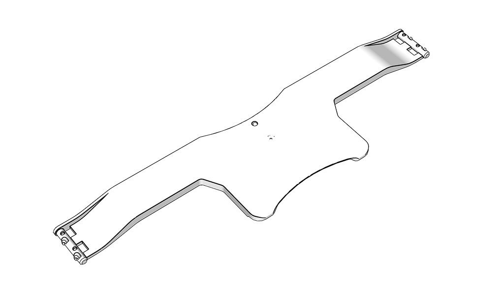 Edscha plaque de pliage 650 mm - pour Edscha CS Hybrid
