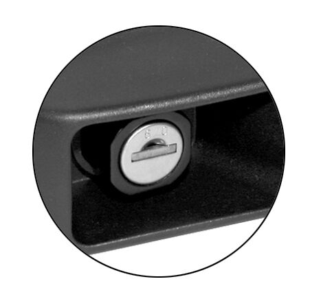 Pommier serrure à cylindre (2 pièces) - clé numéro 610 - pour porte 1260050/1260053