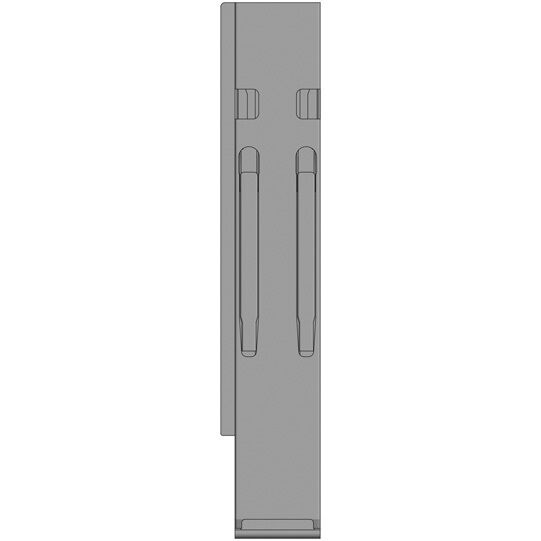 Kinnegrip K20 rear pillar - 600 mm - left - with fastener - KTL