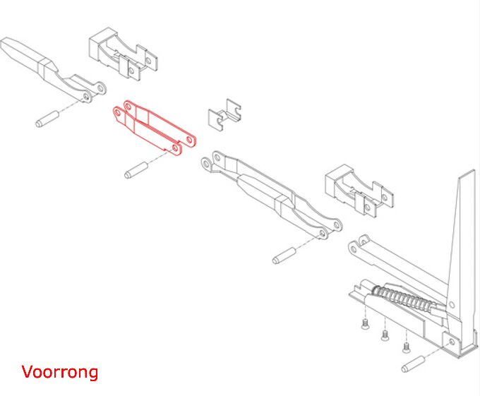 Kinnegrip entretoise K20 - entrée 100 mm - pour fermeture K20 rong