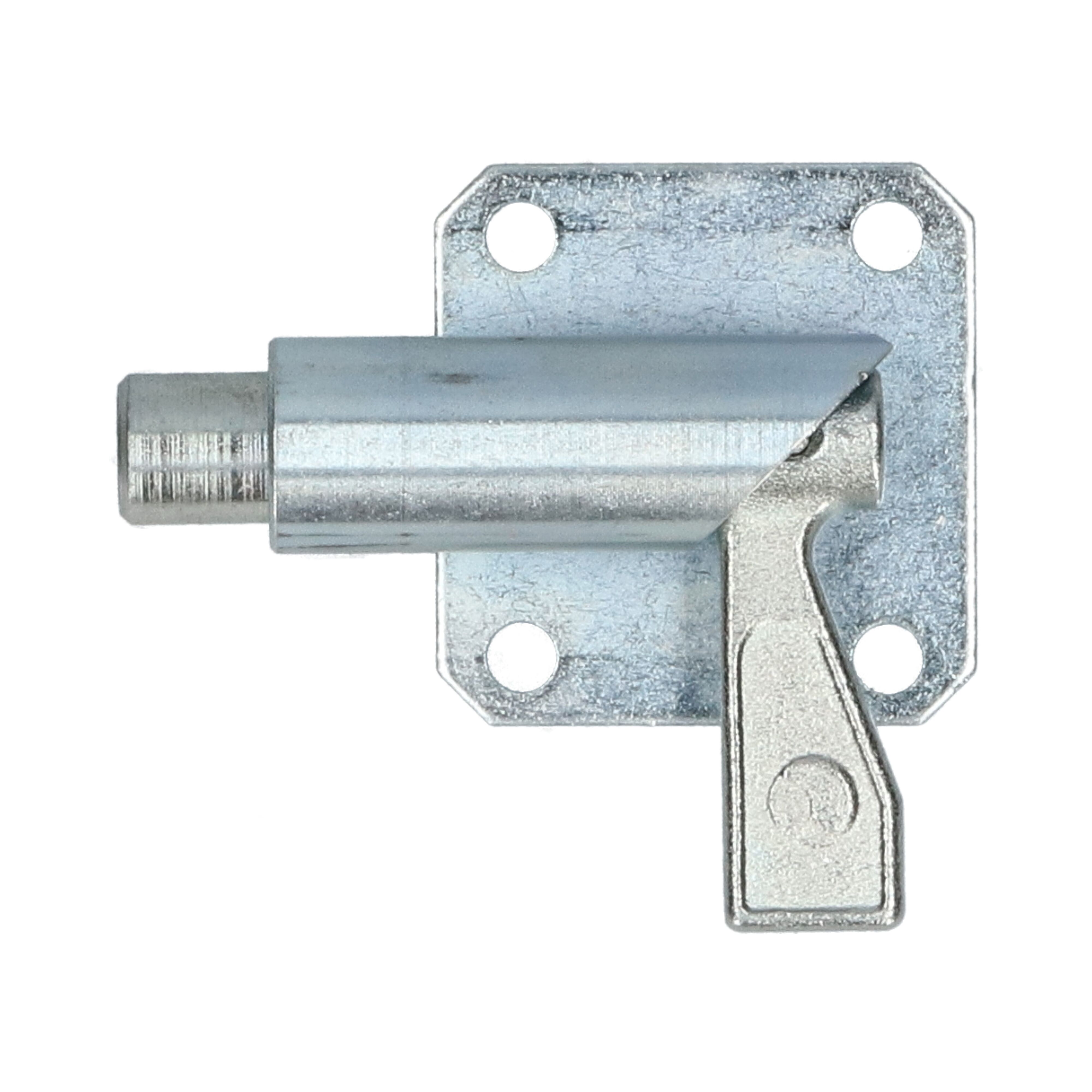 Pommier trekgrendel met plaat - pen Ø 14 mm - links - verzinkt