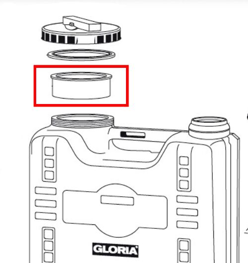 Gloria sieve - for backpack sprayer Classic 1200/1800 - Typ 2012/2016/2018