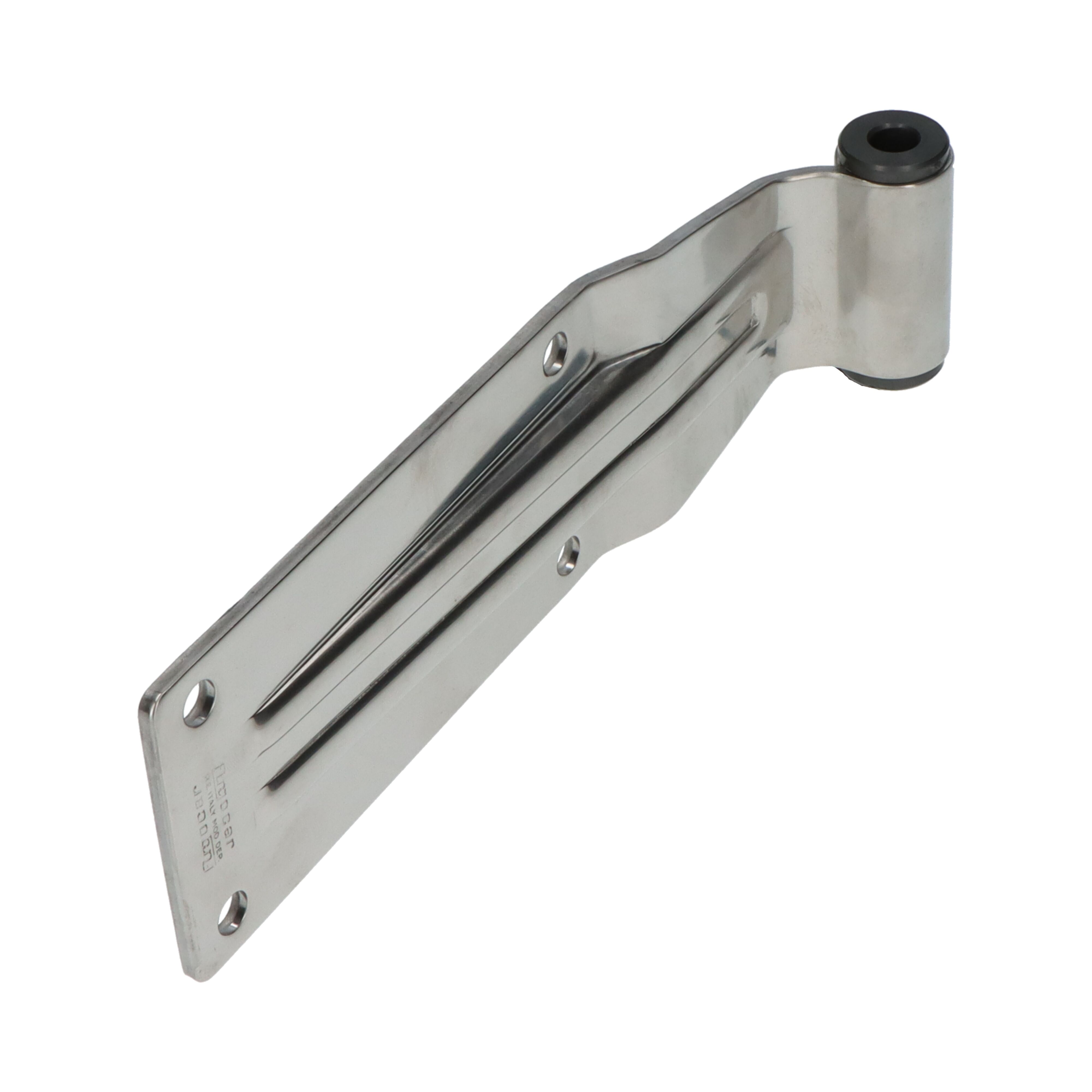 Pommier rear door hinge plate 220 mm - trestle width 58 mm - stainless steel