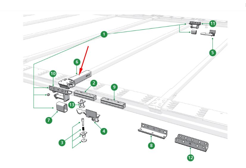 Edscha chariot - pour Edscha VP Lite et CS Small
