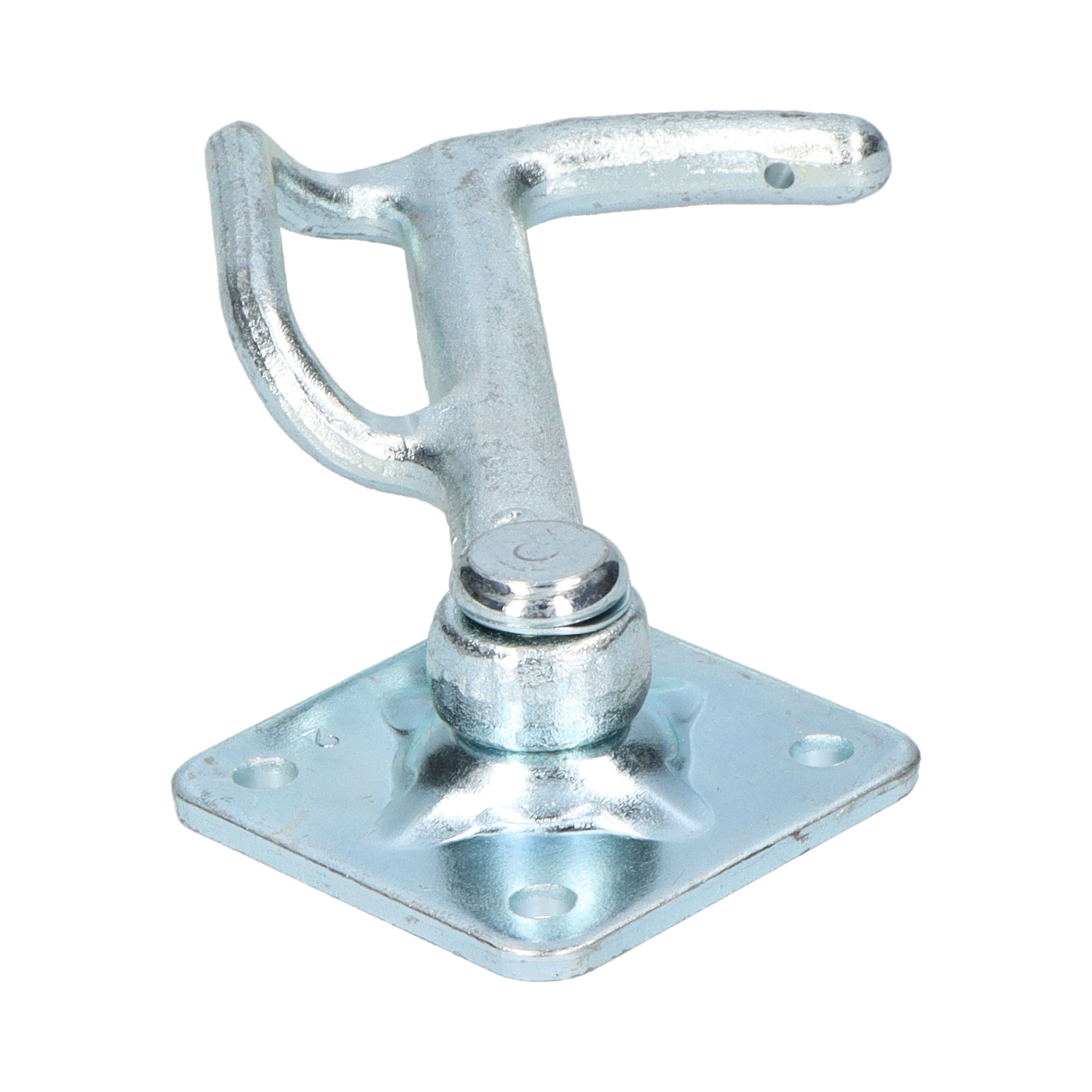 Rhiwa Quality hook no. 2 - right - with bracket - zinc-plated