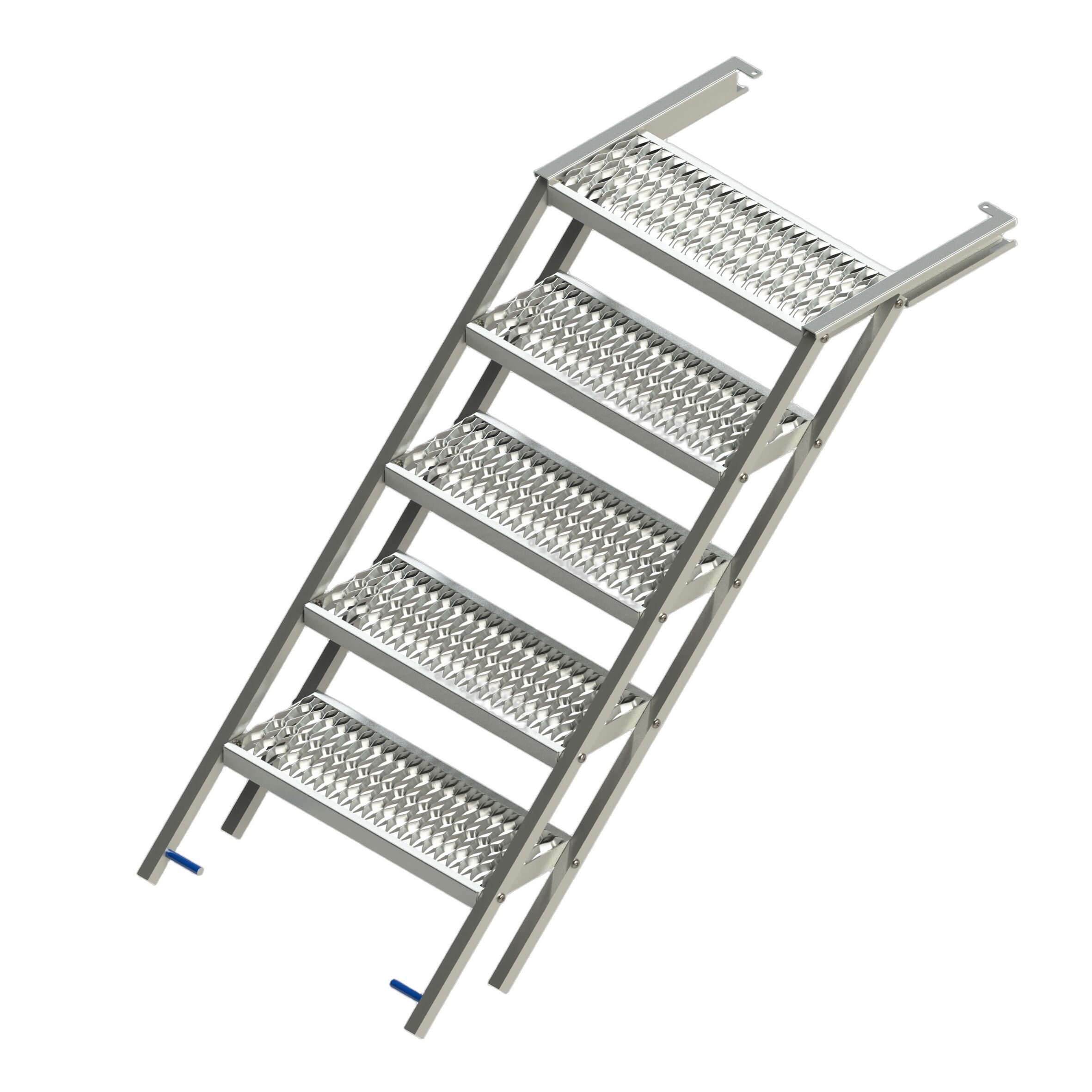 Takler marchepied extensible - 5 marches - 1877 x 706 mm (LxL) - galvanisé à chaud
