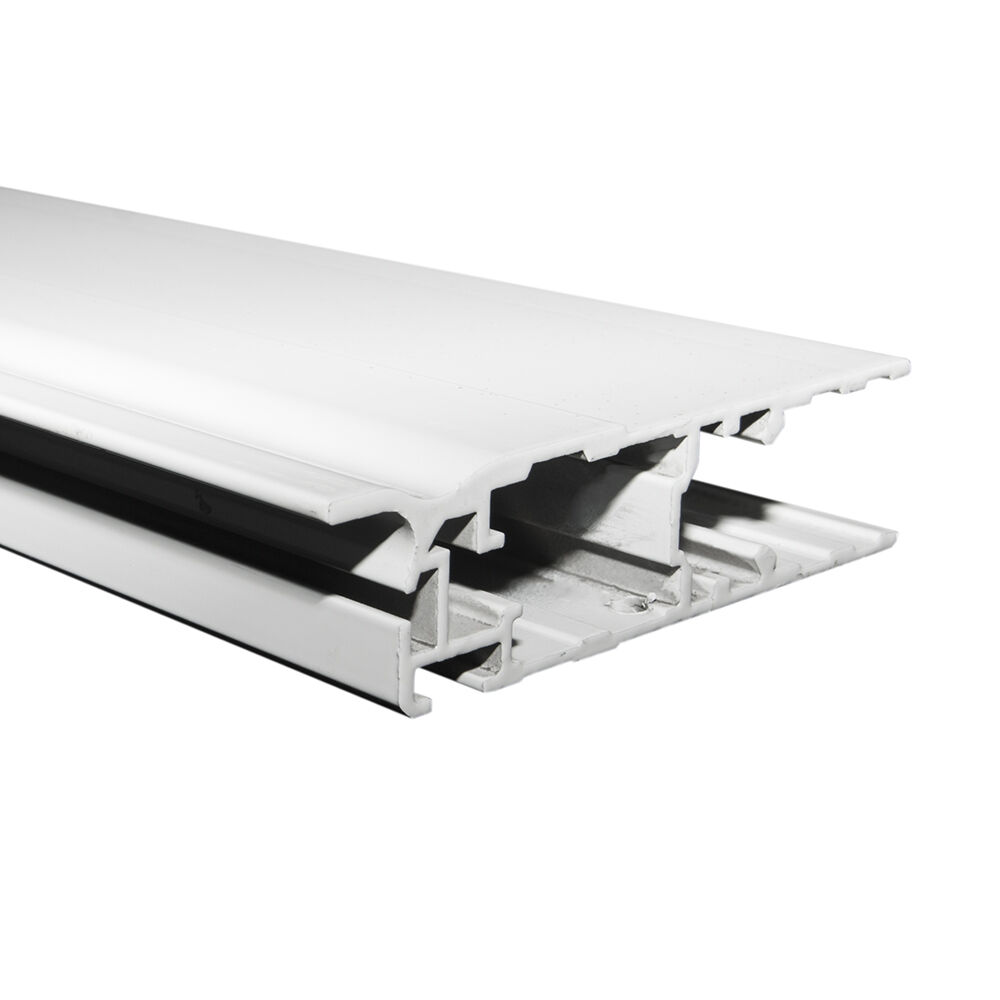 PWP randprofiel deur 25 mm - met flens - 6300 mm - aluminium wit gecoat