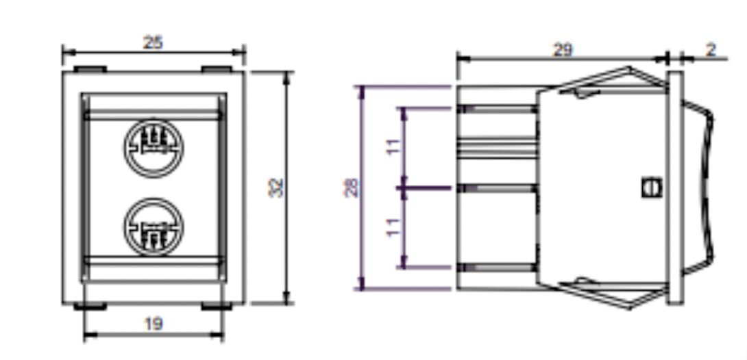 Rhiwa Quality 3-position switch - for electric roof fans