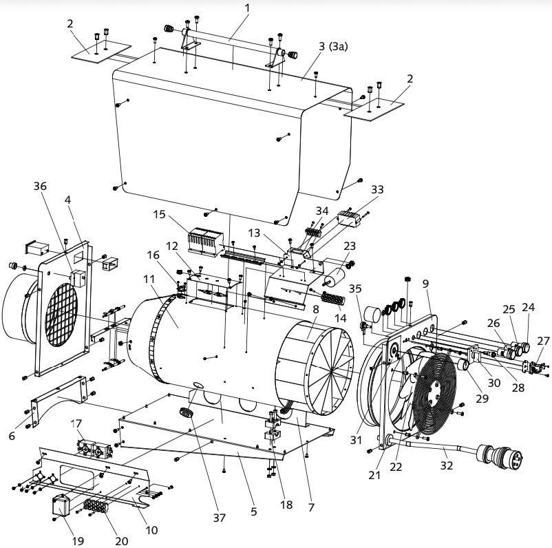 REMKO chauffage électrique ELT 10 HT - 10,5kW