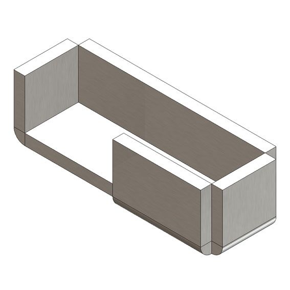 Pommier locking gear holder - right - for locking Ø 16 mm - weld-on