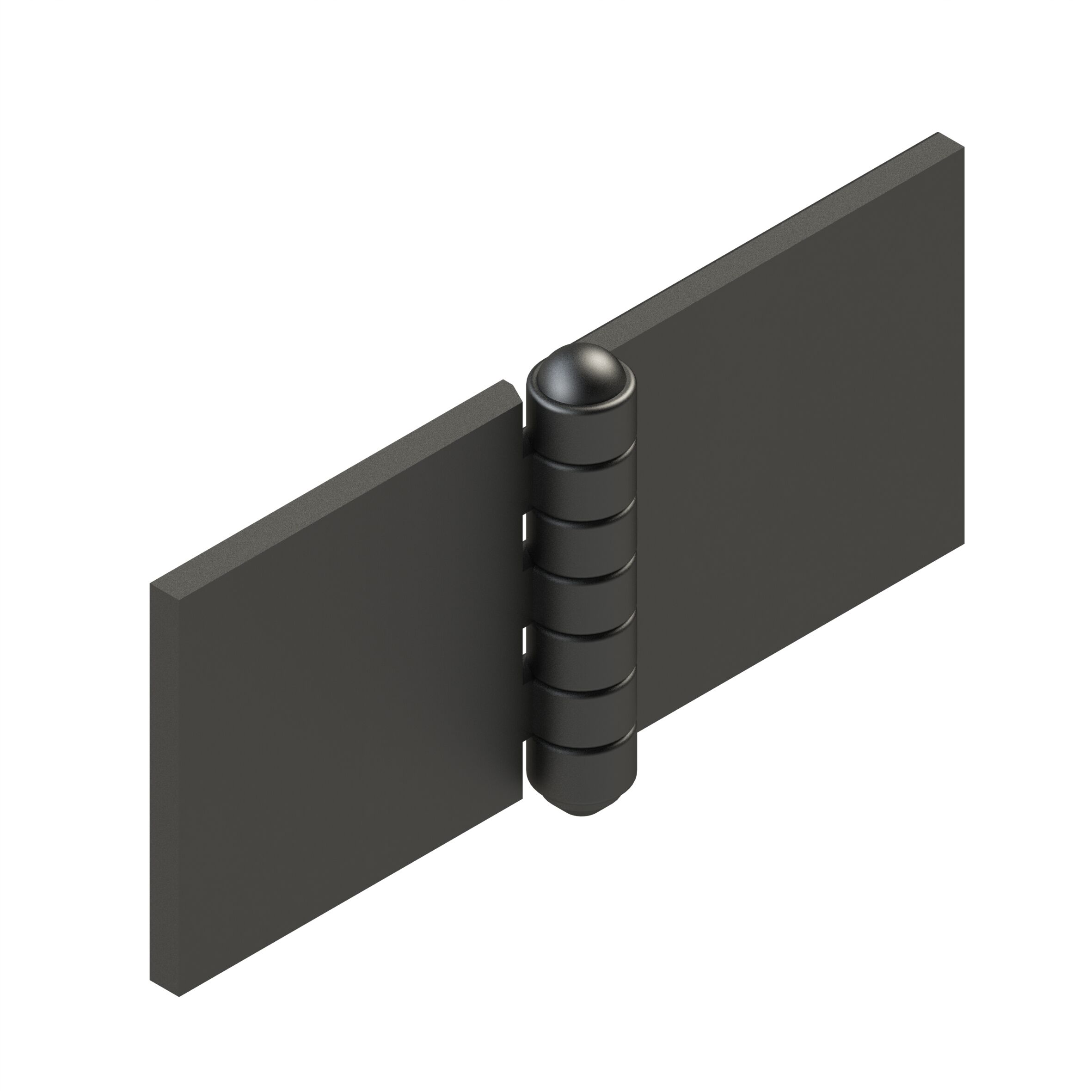 Rhiwa Quality charnière de porte 80 x 100 x 7 mm (LxLxP) - axe Ø 8 mm - acier brut