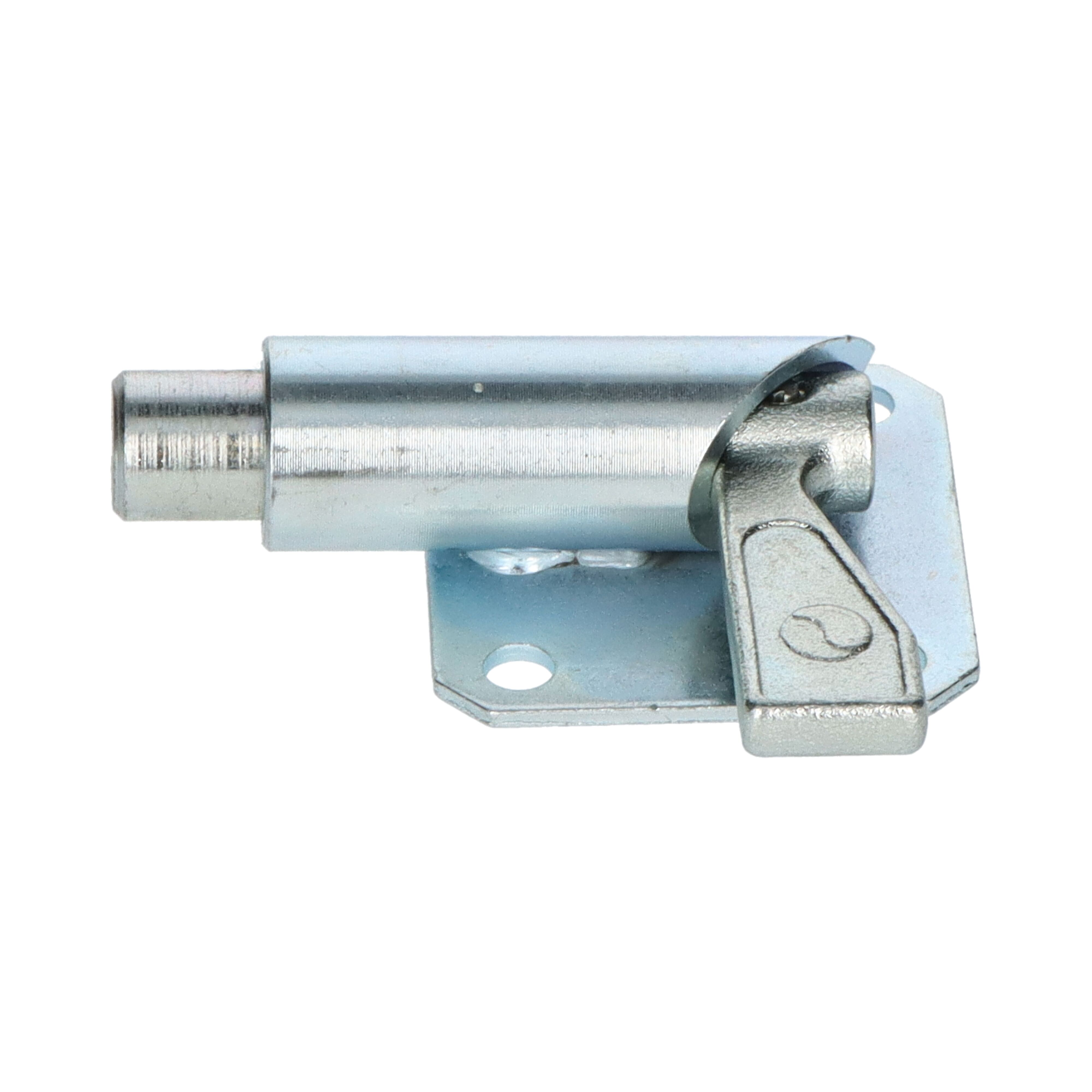 Pommier trekgrendel met plaat - pen Ø 14 mm - links - verzinkt