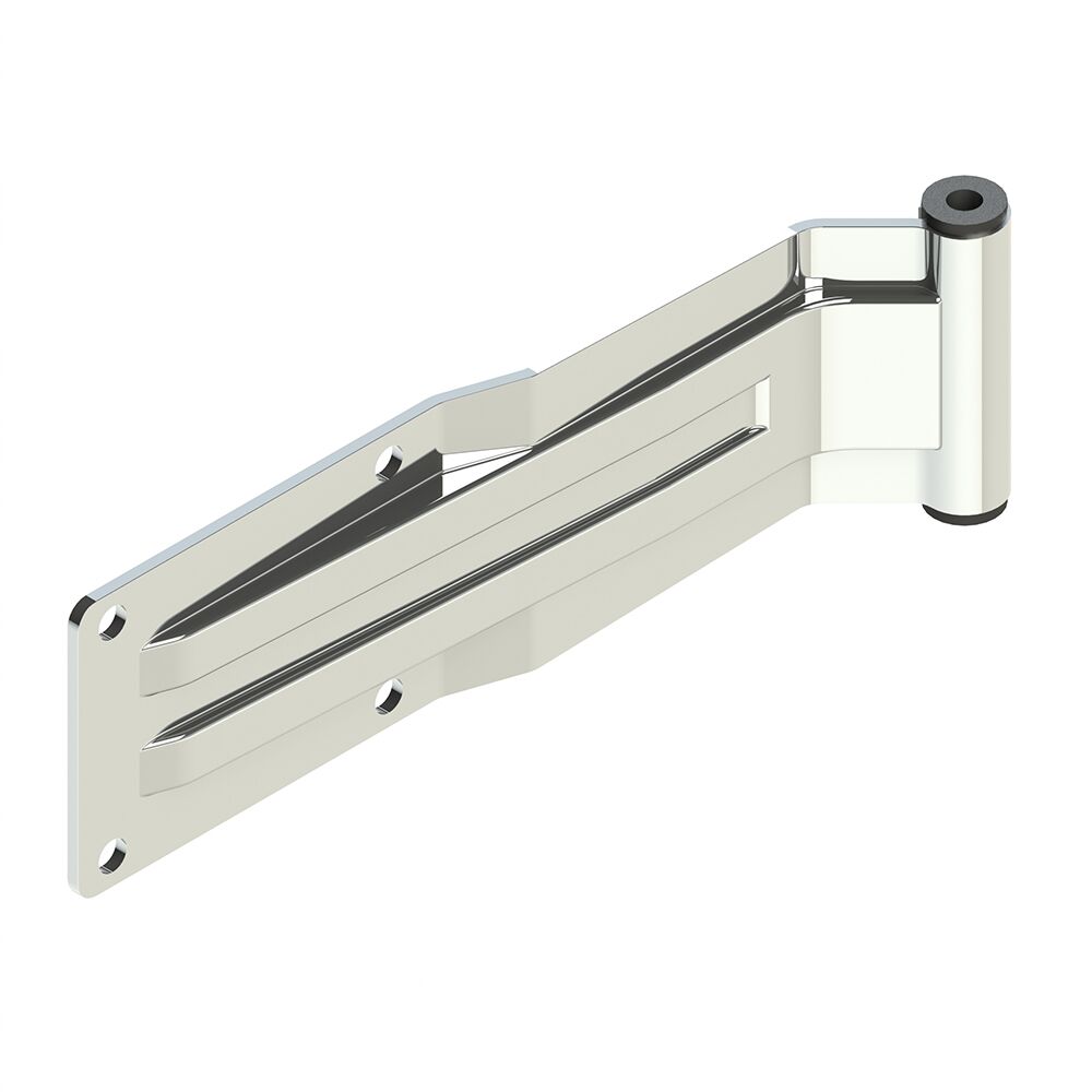 Pommier rear door hinge plate 300 mm - trestle width 98 mm - stainless steel