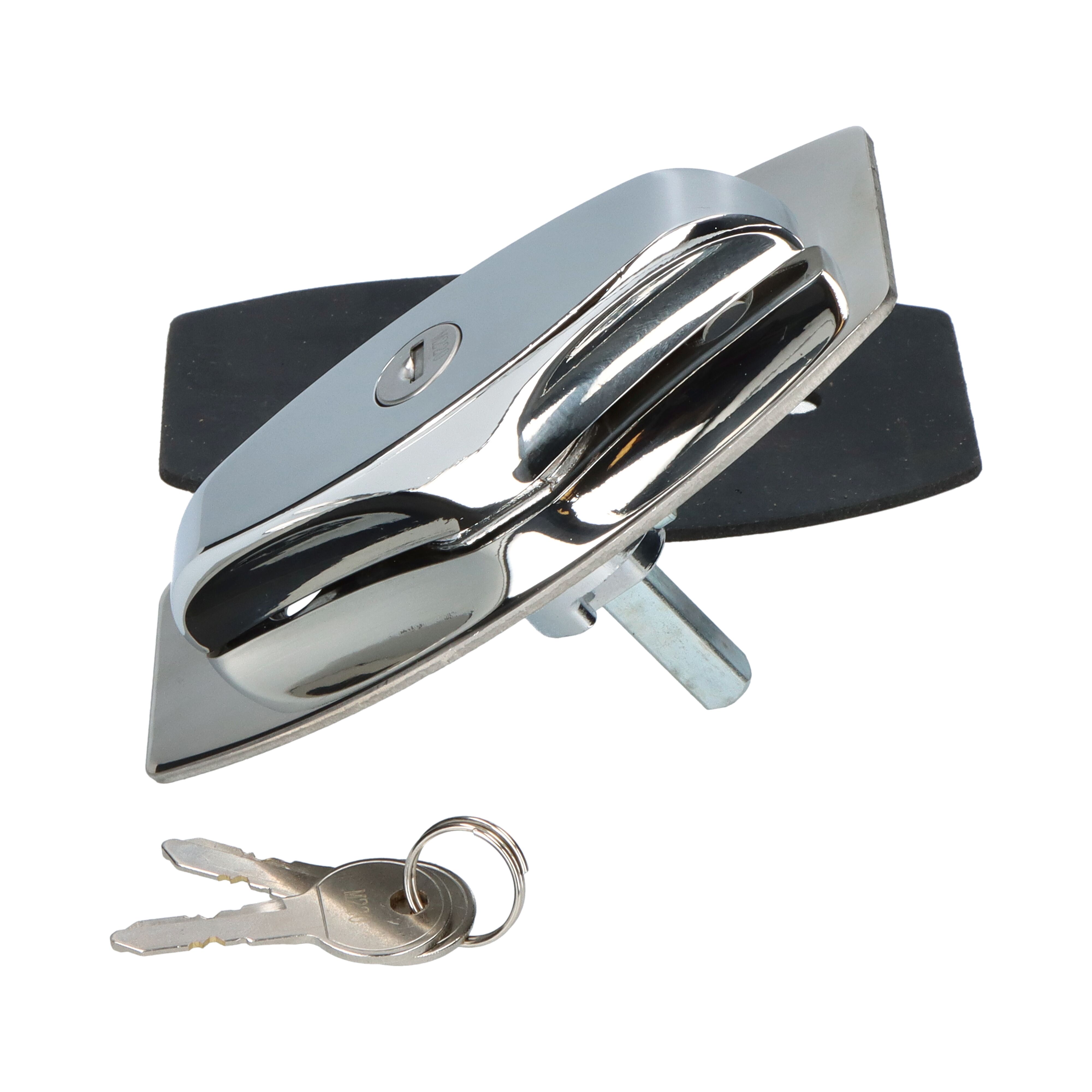 Pommier crank handle - lockable - keyed aliked - stainless steel