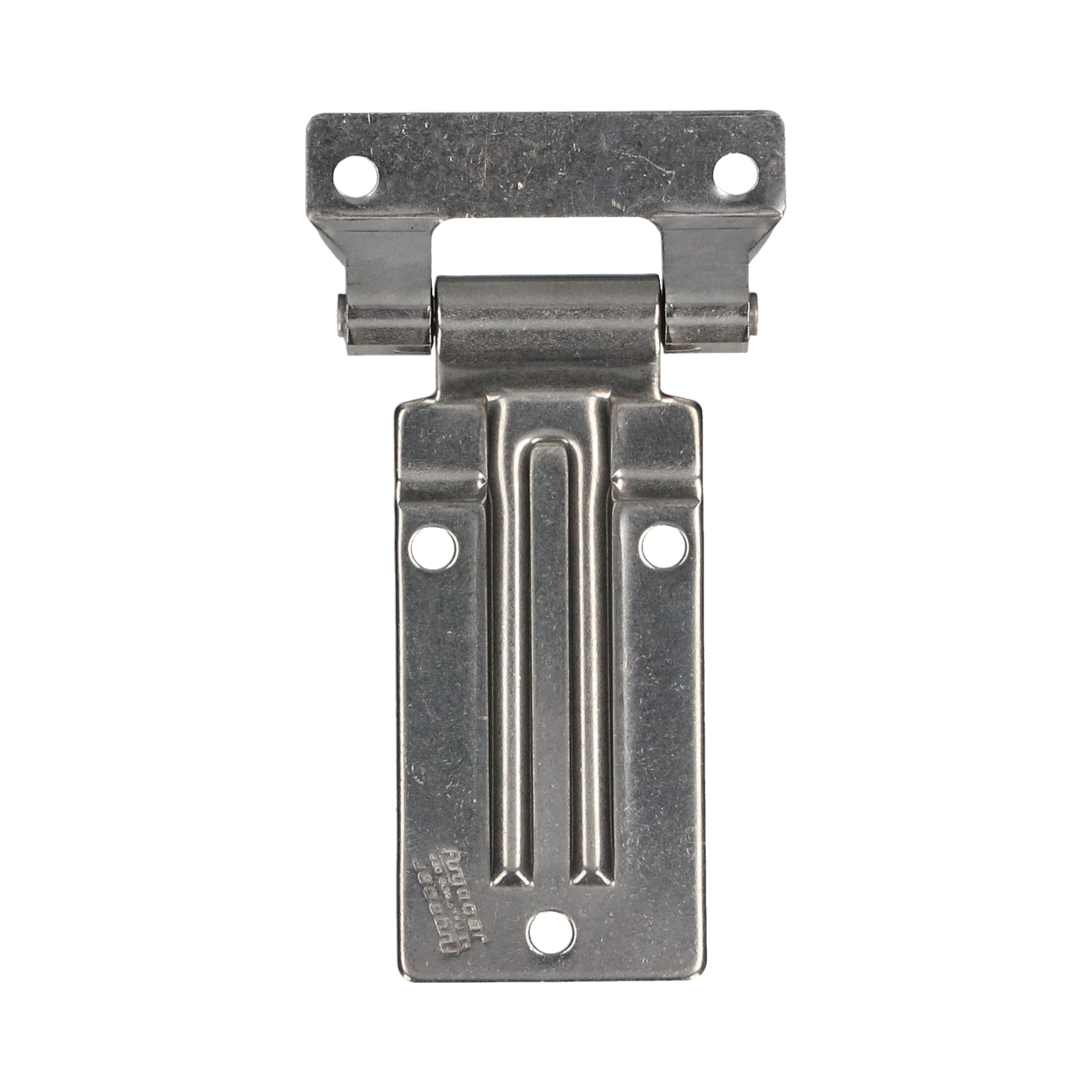 Pommier side door hinge with offset 133 mm - stainless steel