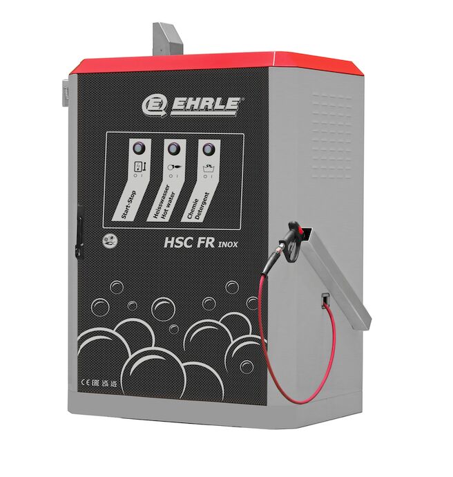 Ehrle stationaire hogedrukreiniger HSC1240 FR - oliegestookt - RVS - warmwater - 160 bar