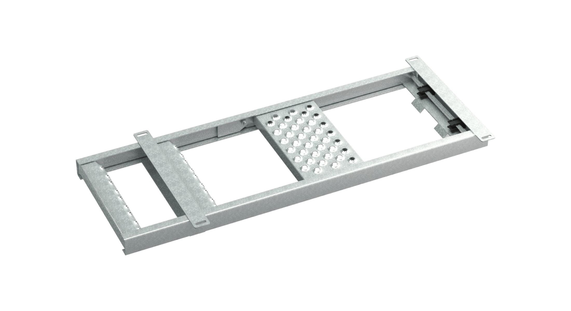 Takler pull out ladder - 2 steps - 1220 x 500 mm (LxW) - with platform