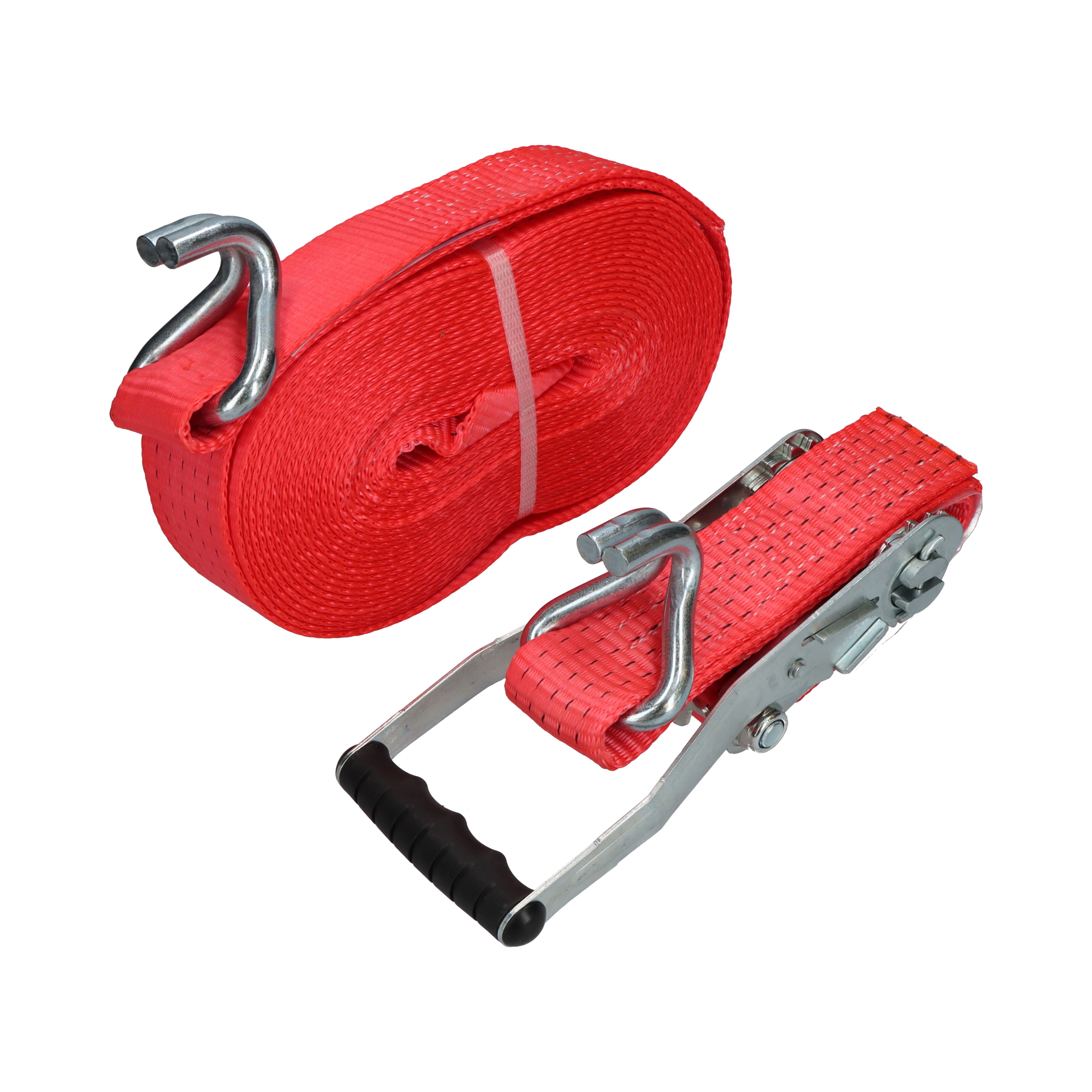 Rhiwa Quality sangle d'arrimage 50 mm - avec cliquet et crochet double soudé - 12000 mm