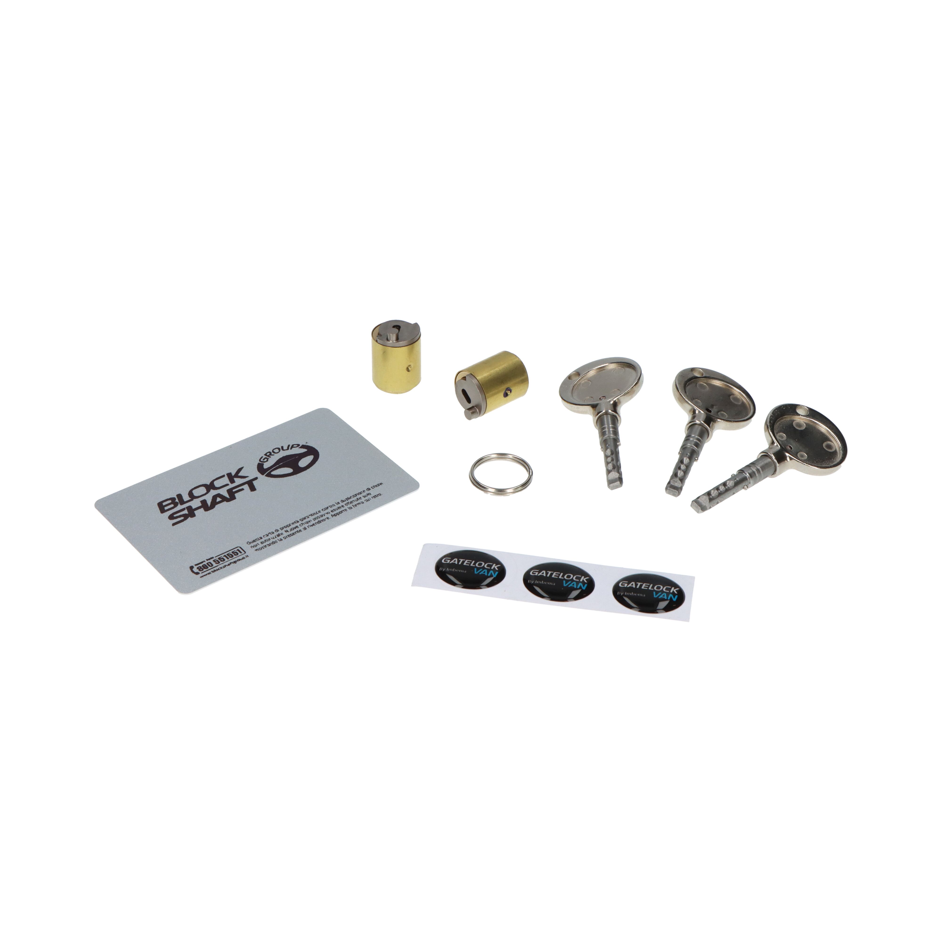 GATELOCK cylinder set for 2 locks - slamlock