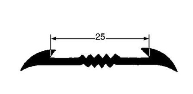 Pommier bakcing plate 25 mm - for guard frame 1835109 / 1835113 - black