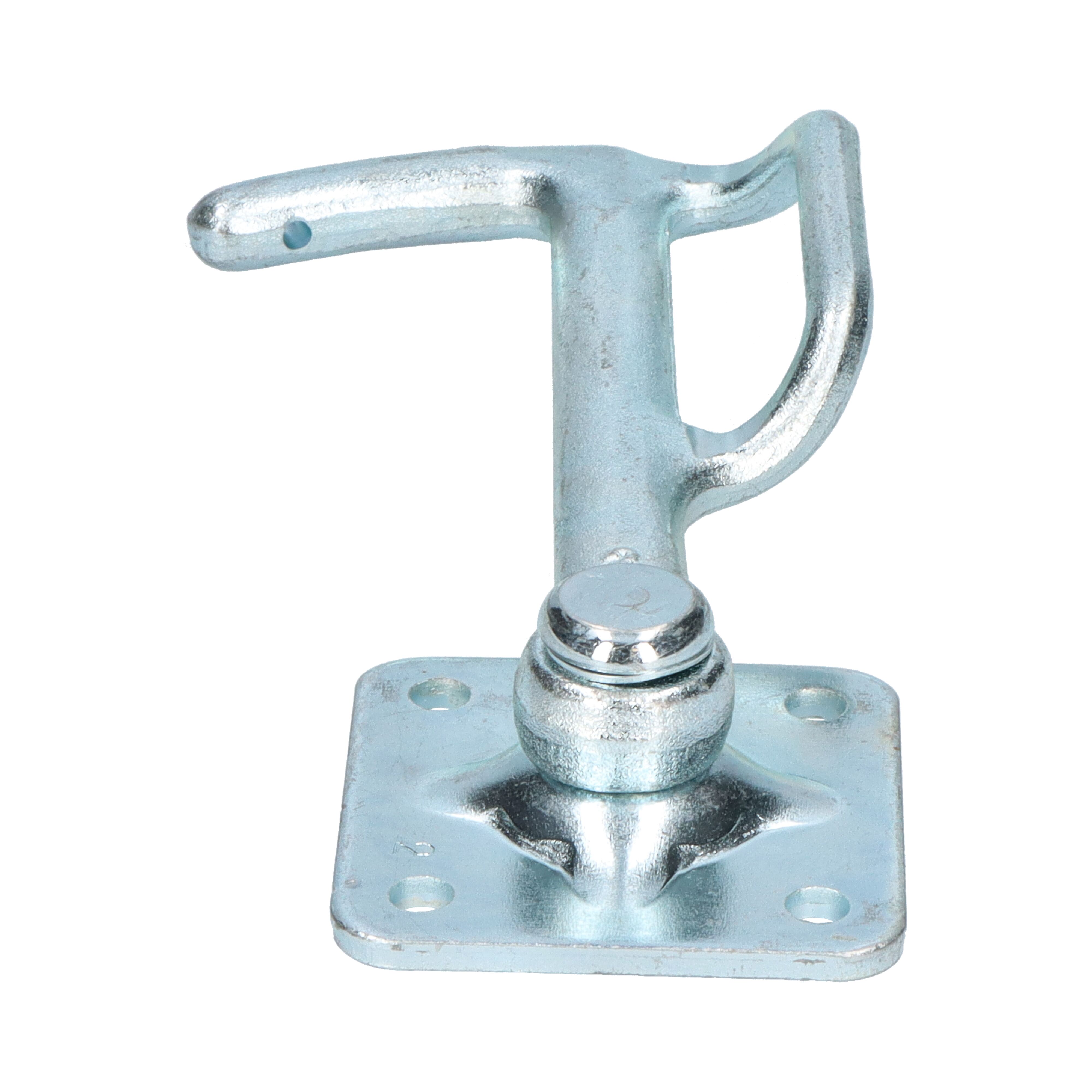 Rhiwa Quality hook no. 2 - left - with bracket - zinc-plated