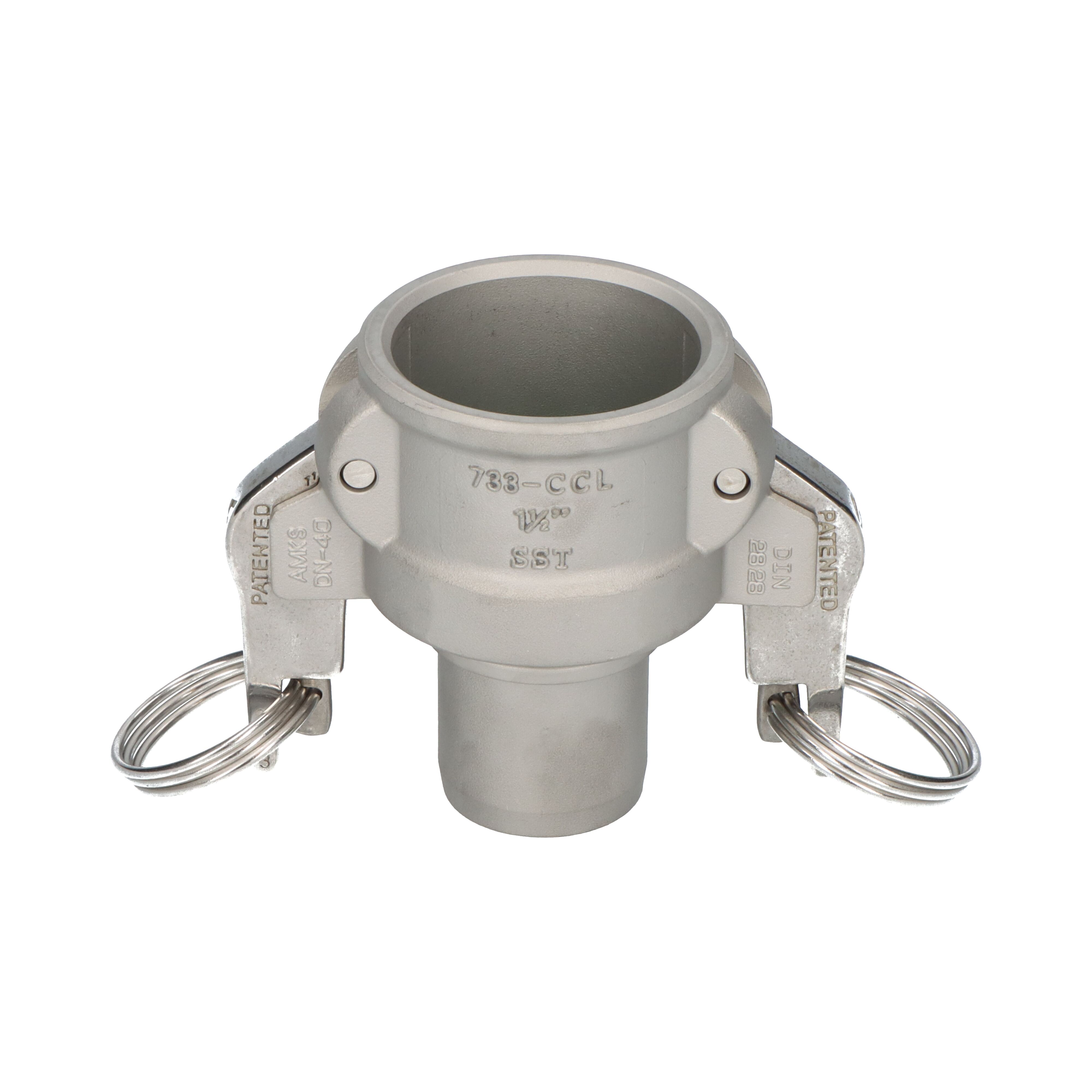 OPW koppeling Autolok coupler C 1,1/2" gladde slangtule met borgrand