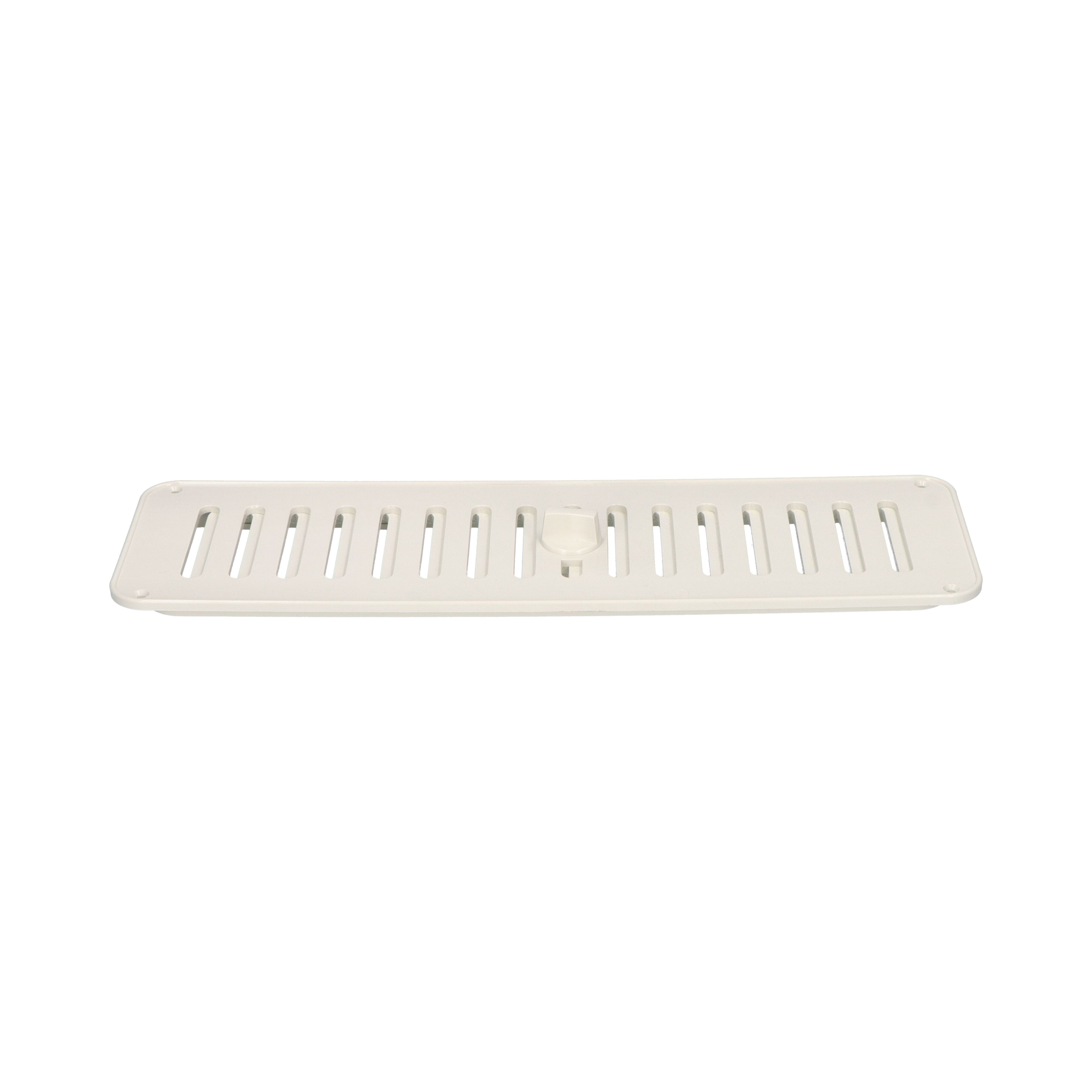 Rhiwa Quality ventilatierooster 328 x 98 mm - met schuif - kunststof