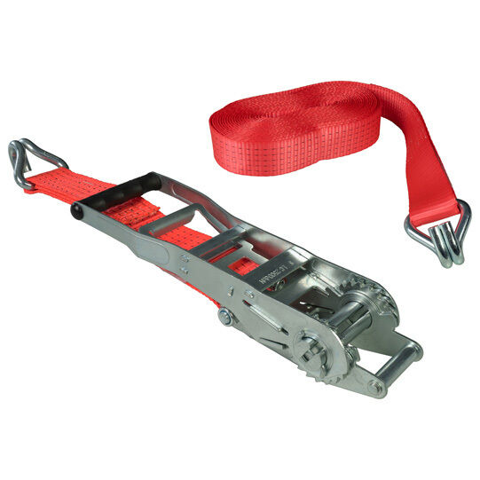 Rhiwa Quality sjorband 50 mm - met ratelsluiting en dubbele punthaak - 10000 mm