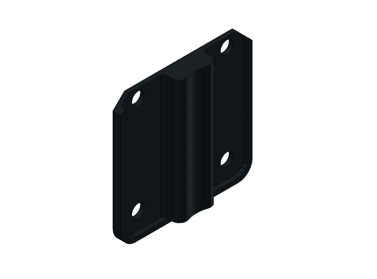 Pommier backing plate - for rod guide locking Ø 27 mm - plastic