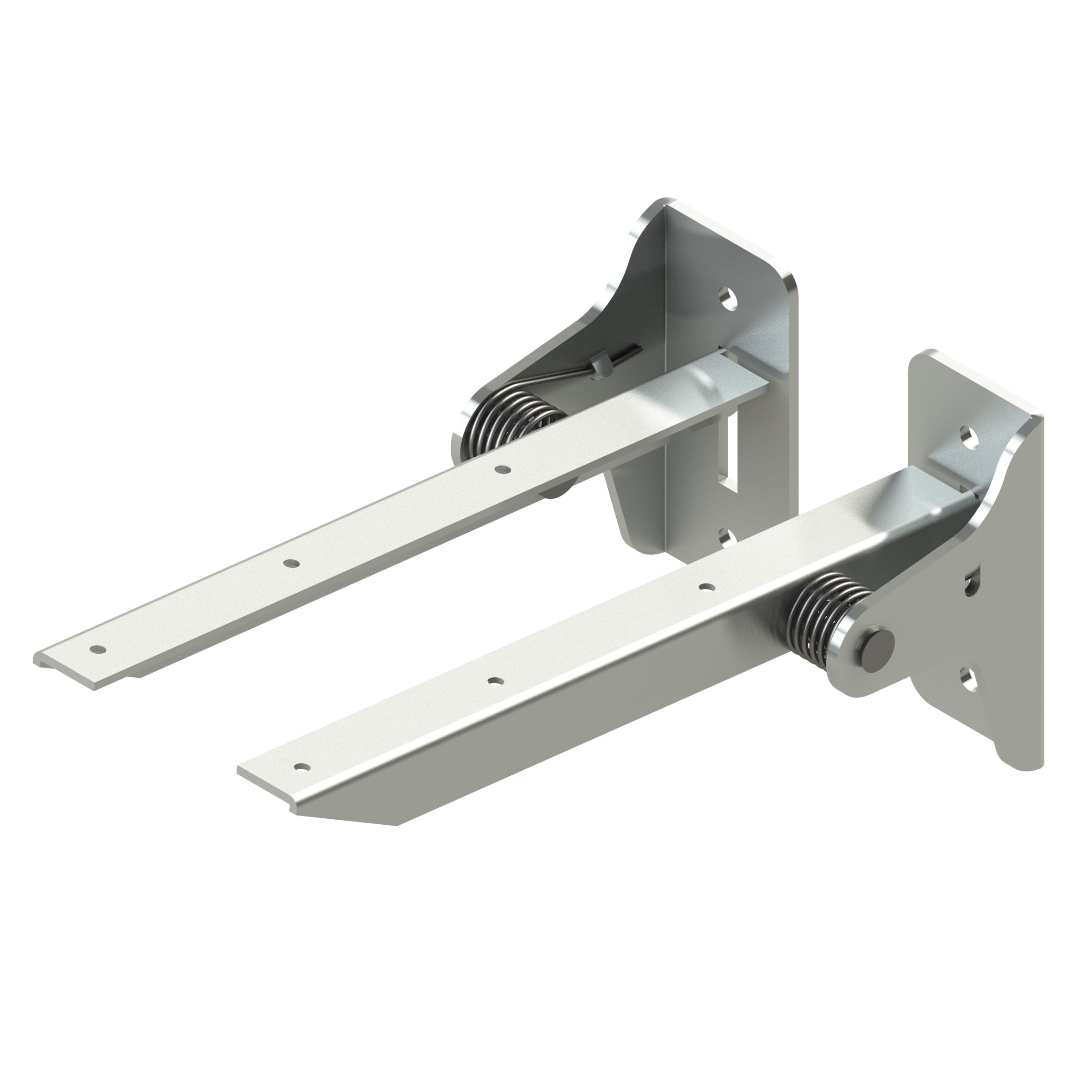 Rhiwa Quality folding seat accessories set left + right - zinc-plated