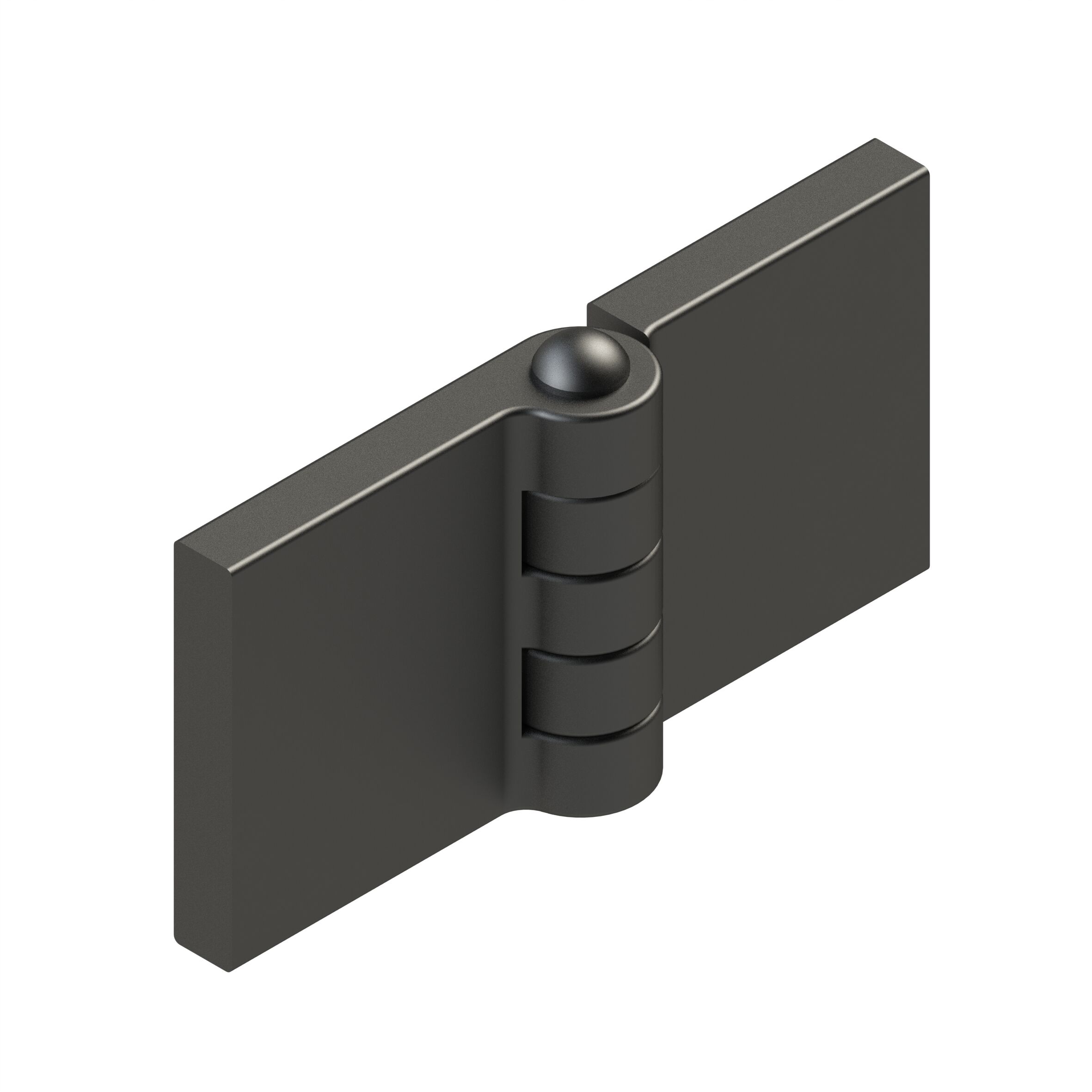 Rhiwa Quality portierscharnier 30 x 30 x 5 mm (BxLxD) - pen Ø 6 mm - blank staal