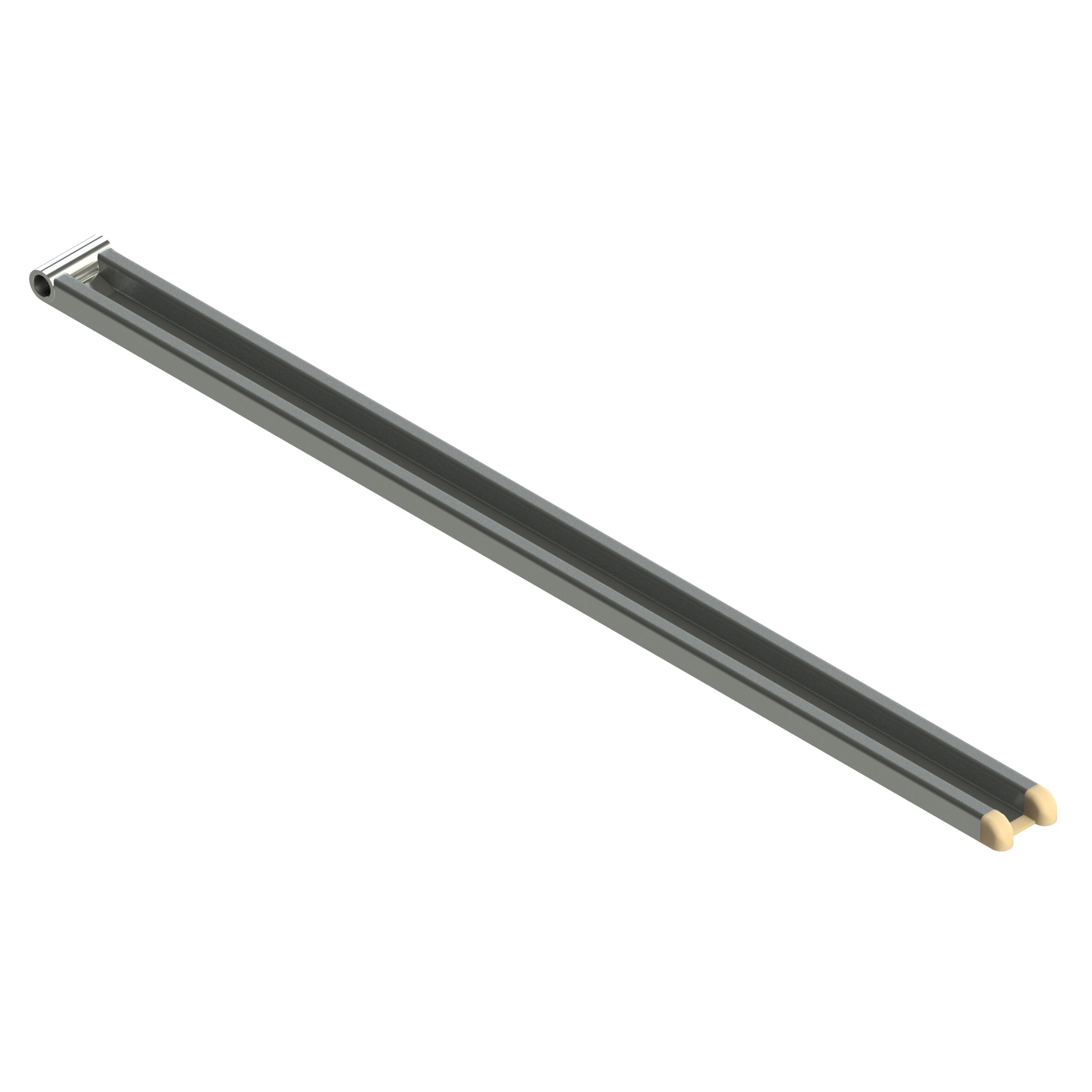 Rhiwa Quality M-profile hinge 890 mm - including end cap - zinc-plated