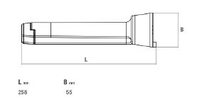 Rhiwa Quality wielkeghouder - voor wielkeg T3 Crowny 53 - staaf model - kunststof