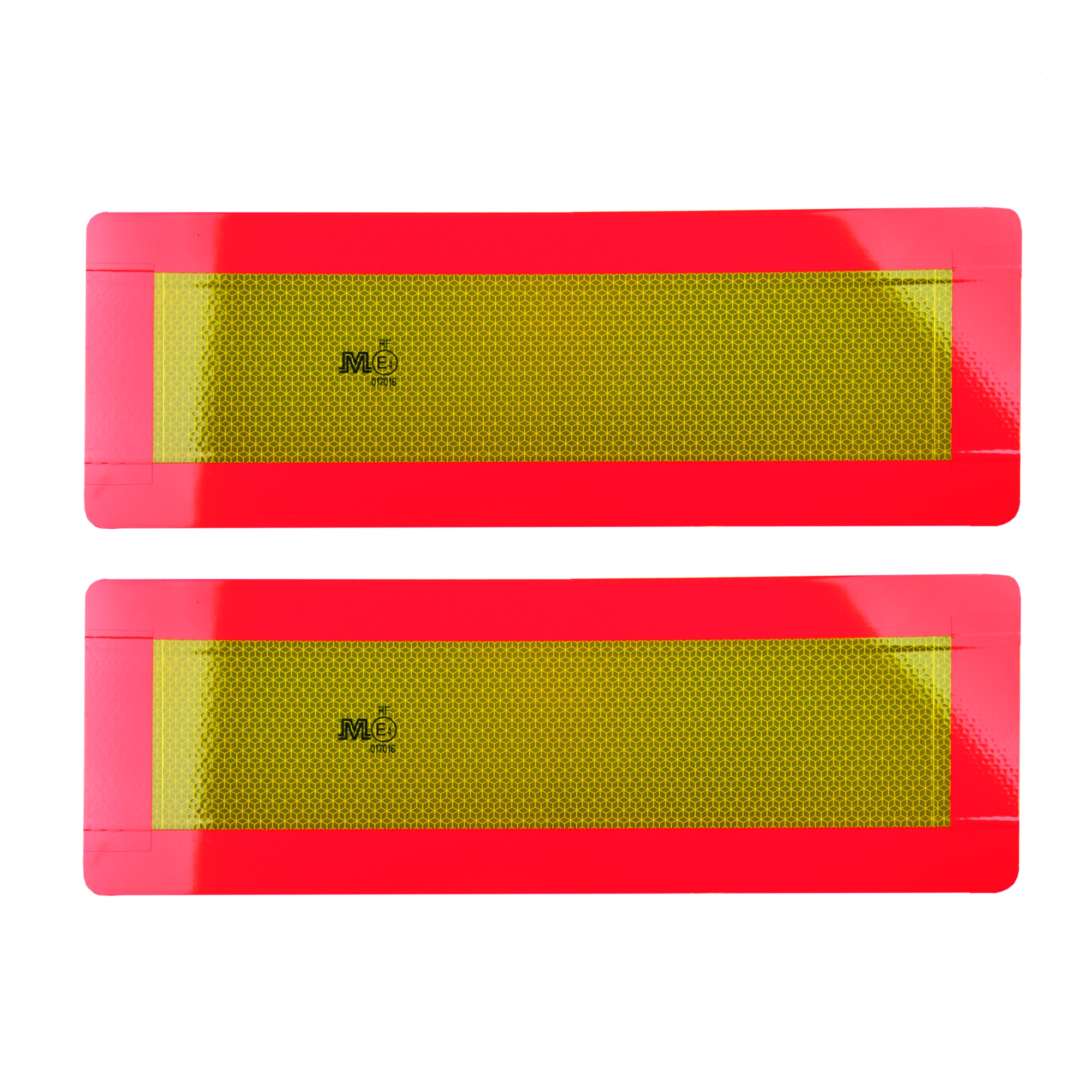Rhiwa Quality achter markeringsbord set (2 stuks) - omrand - 566 x 197 mm - aluminium (1,5 mm)