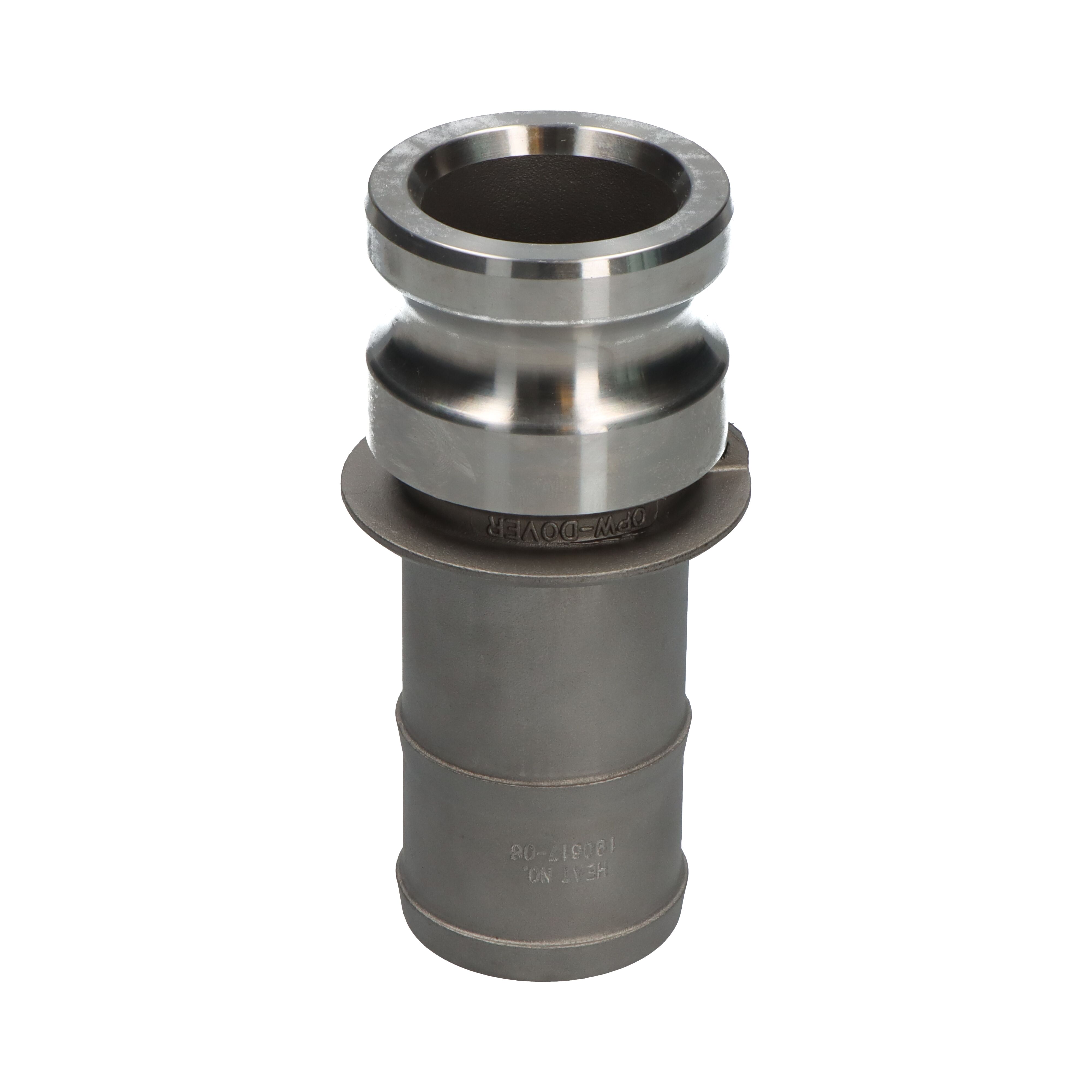 OPW coupler Kamlok adapter E 3" hose shank for hose clamps SS